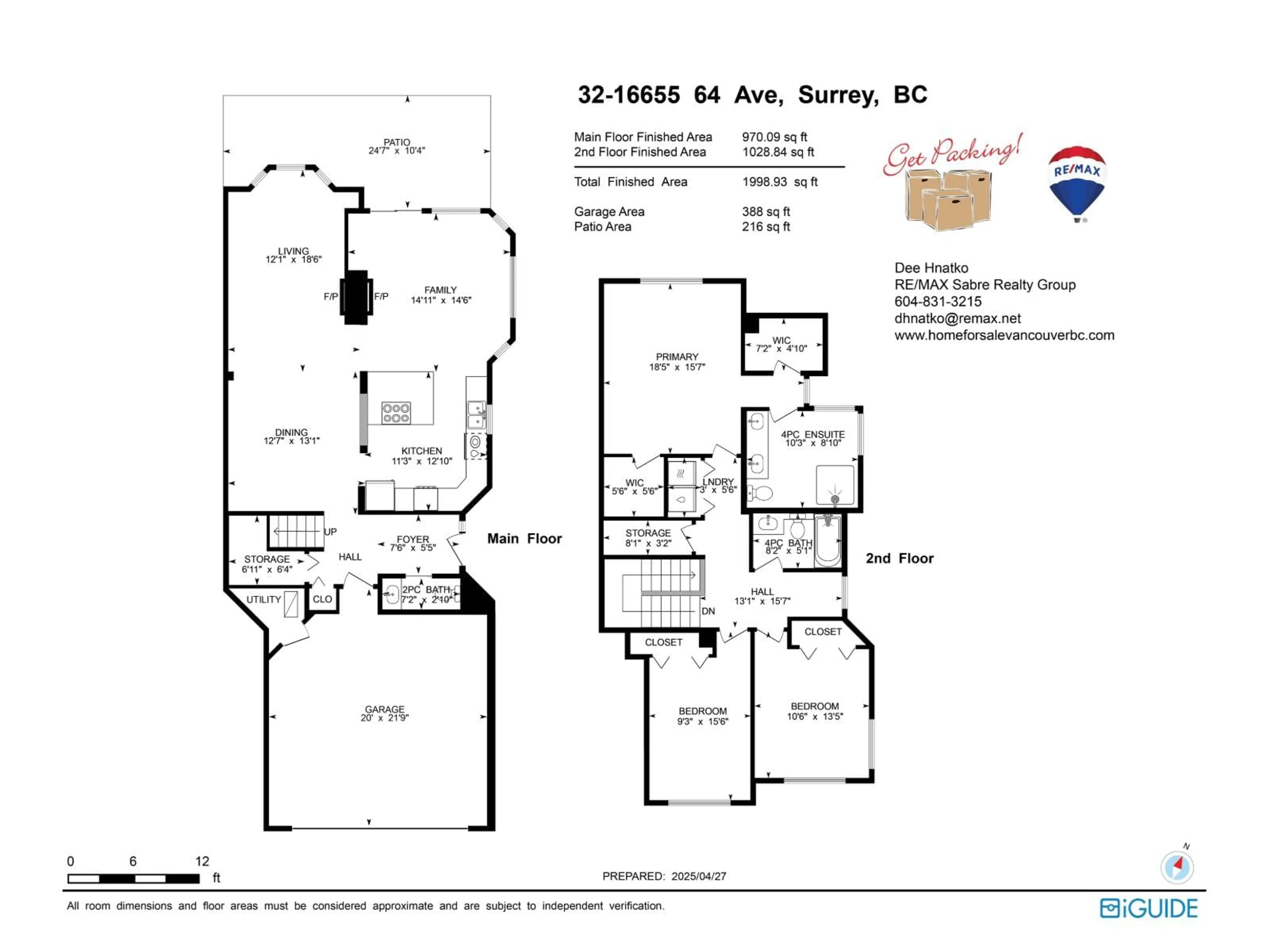 Floor plan for 32 - 16655 64 AVENUE, Surrey British Columbia V3S3V1