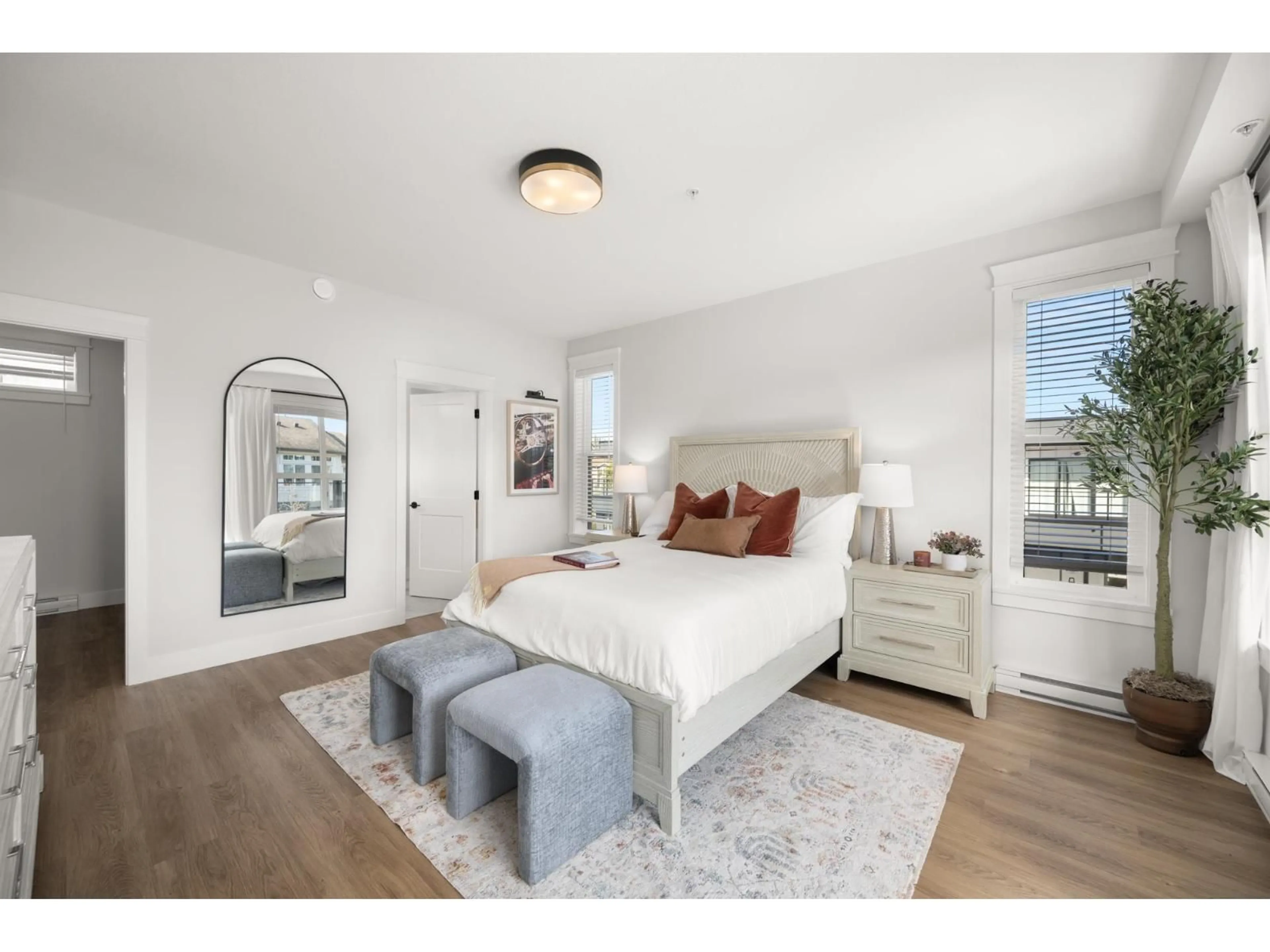 Bedroom with bed, wood/laminate floor for 4 - 20926 83 AVENUE, Langley British Columbia V2Y3Y9