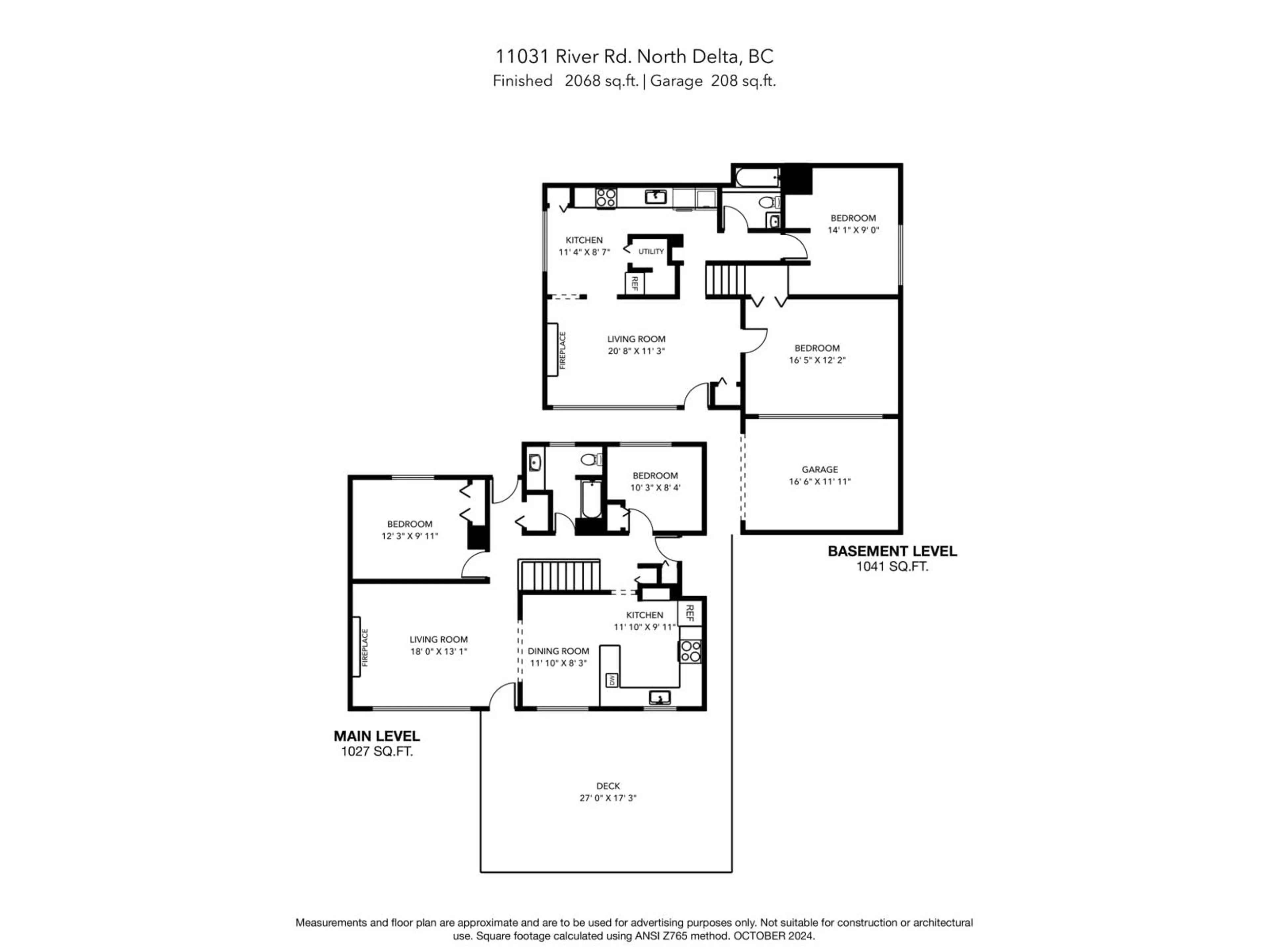 Floor plan for 11031 RIVER ROAD, Delta British Columbia V4C2S3