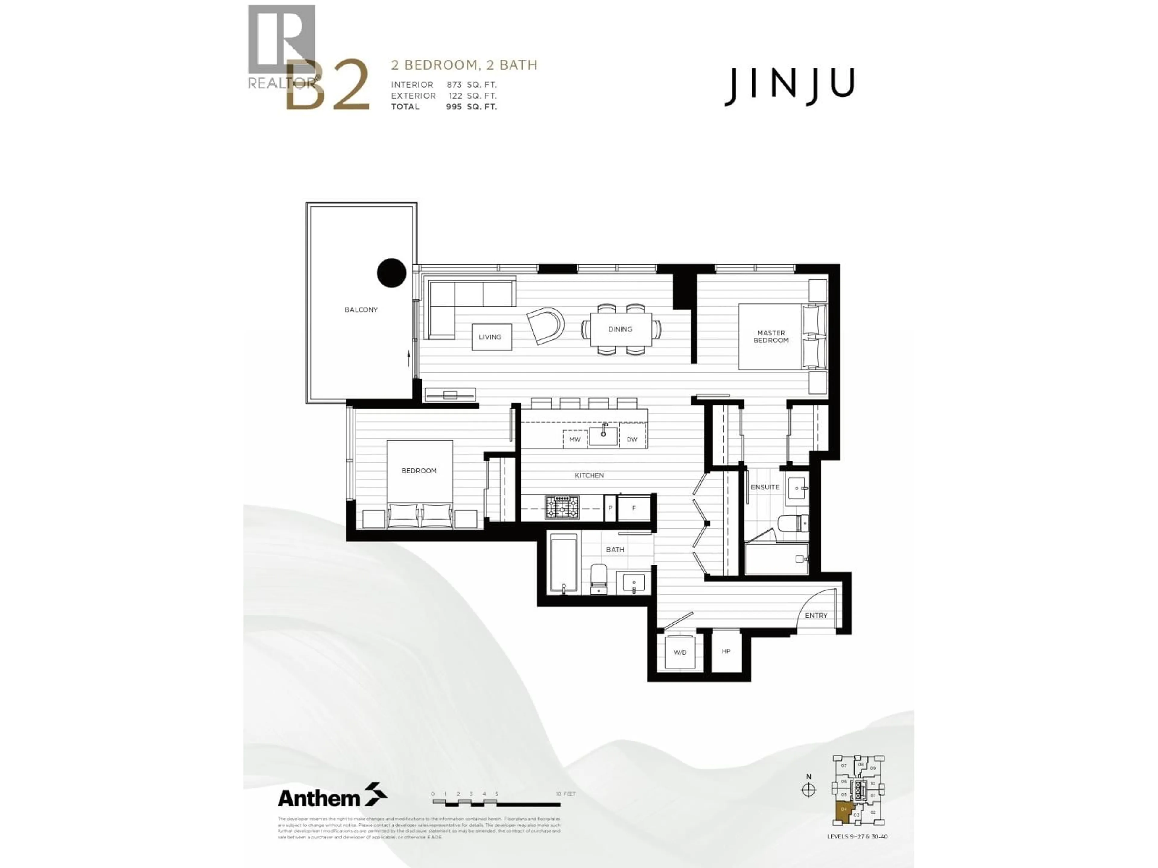 Floor plan for 3104 - 537 COTTONWOOD AVENUE, Coquitlam British Columbia V3J0S4