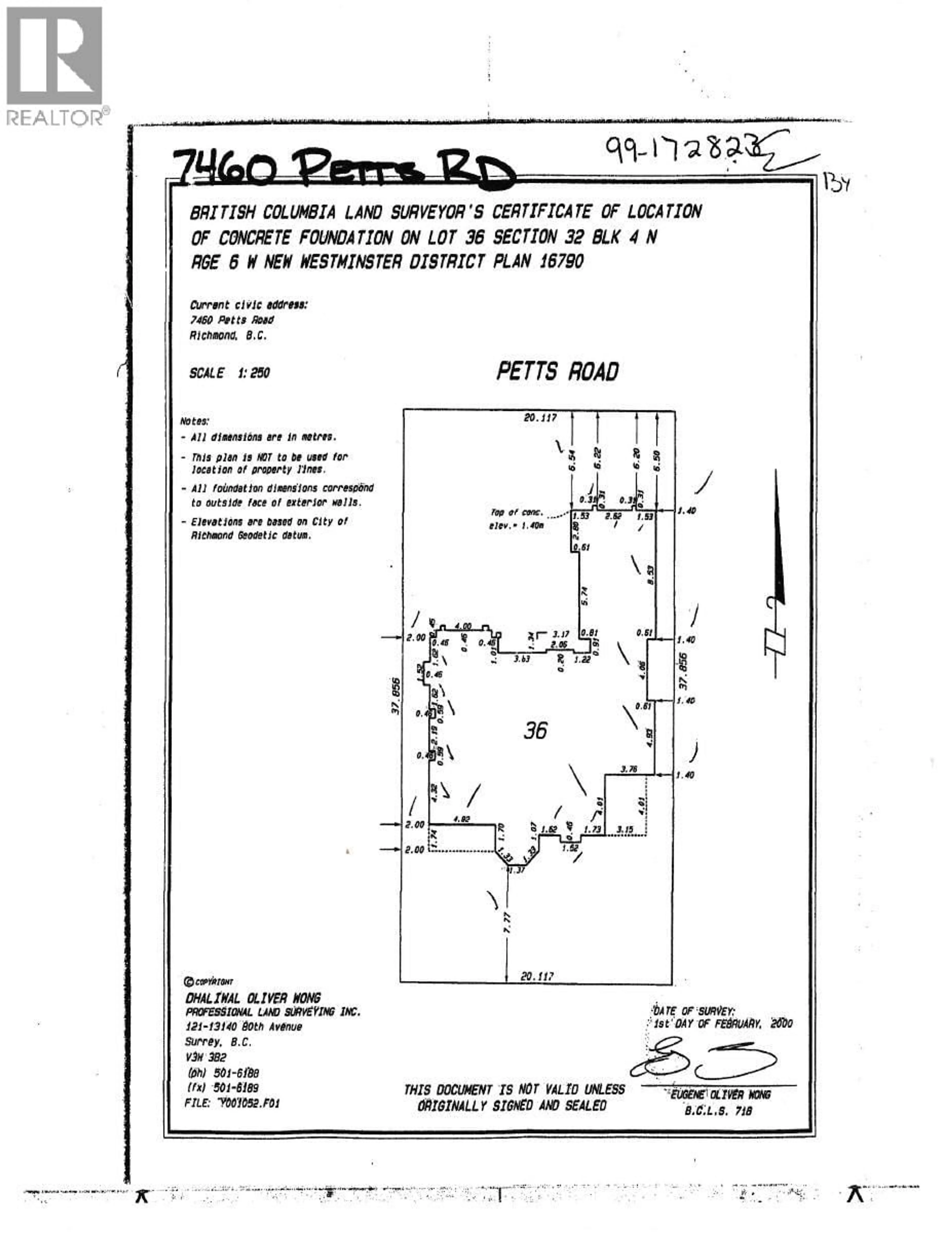 Floor plan for 7460 PETTS ROAD, Richmond British Columbia V7A1J7