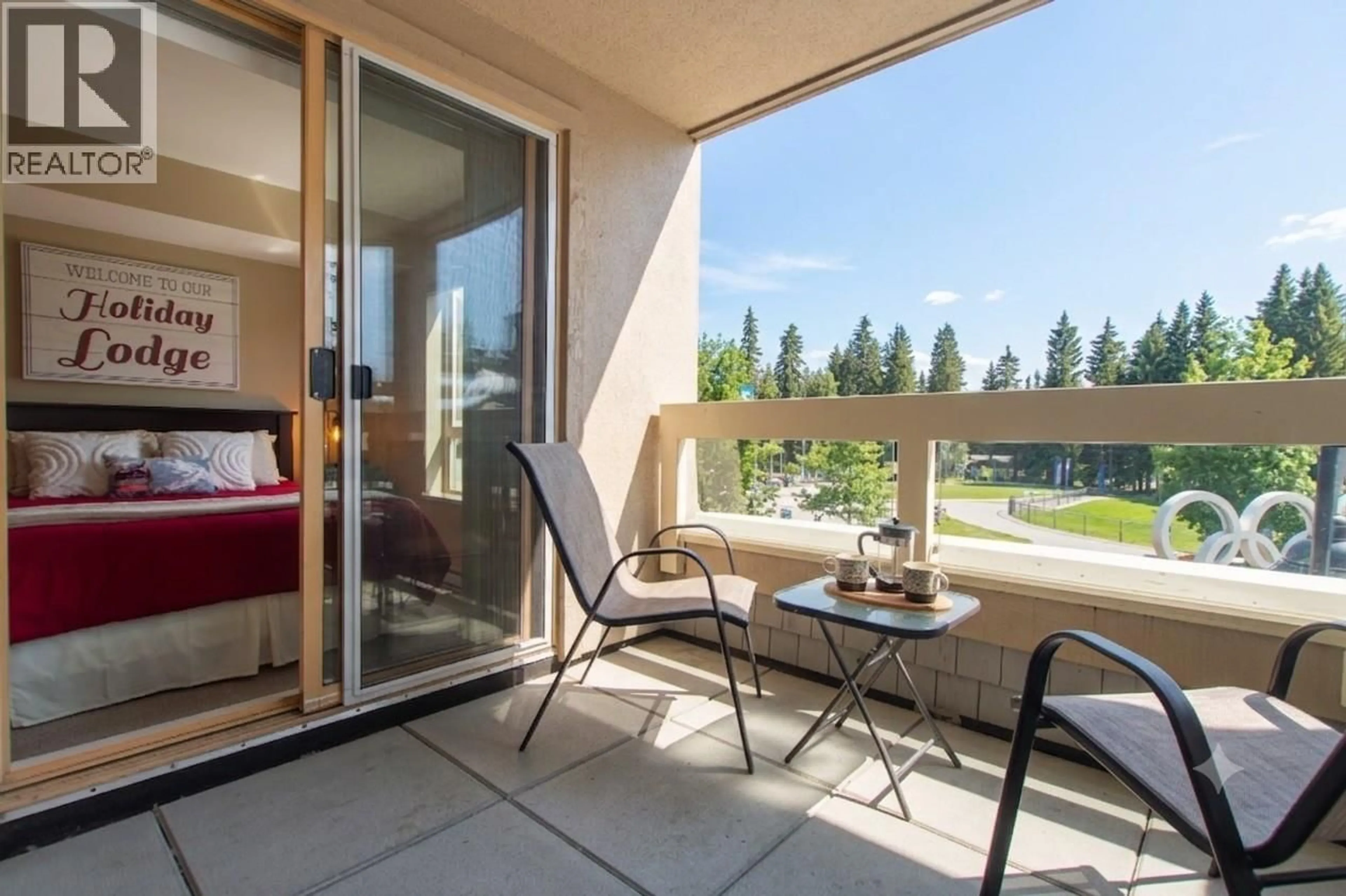 Balcony in the apartment, water/lake/river/ocean view for 216 - 4338 MAIN STREET, Whistler British Columbia V8E1B4