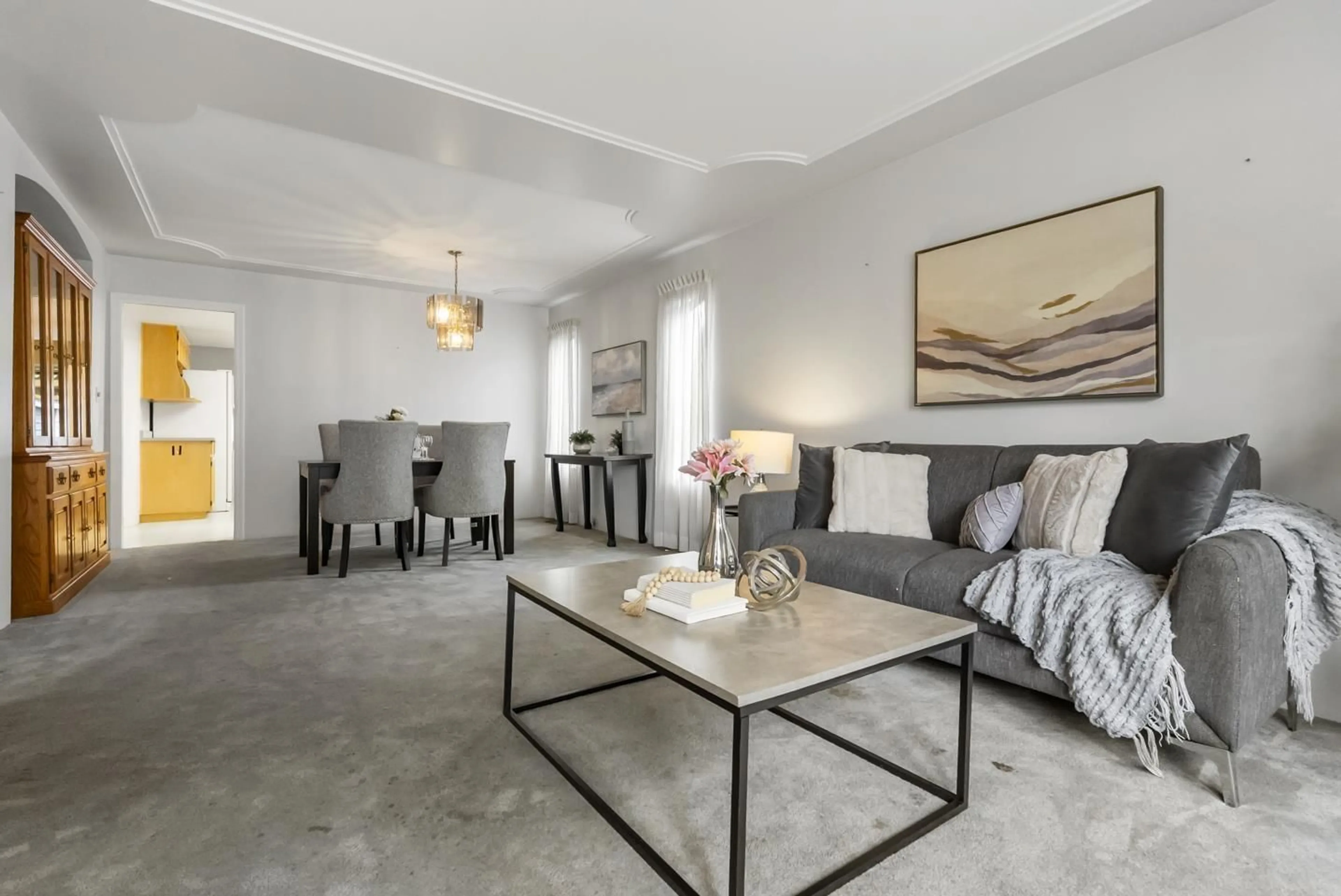 Living room with furniture, cement floor for 8819 157 STREET, Surrey British Columbia V4N2Y8