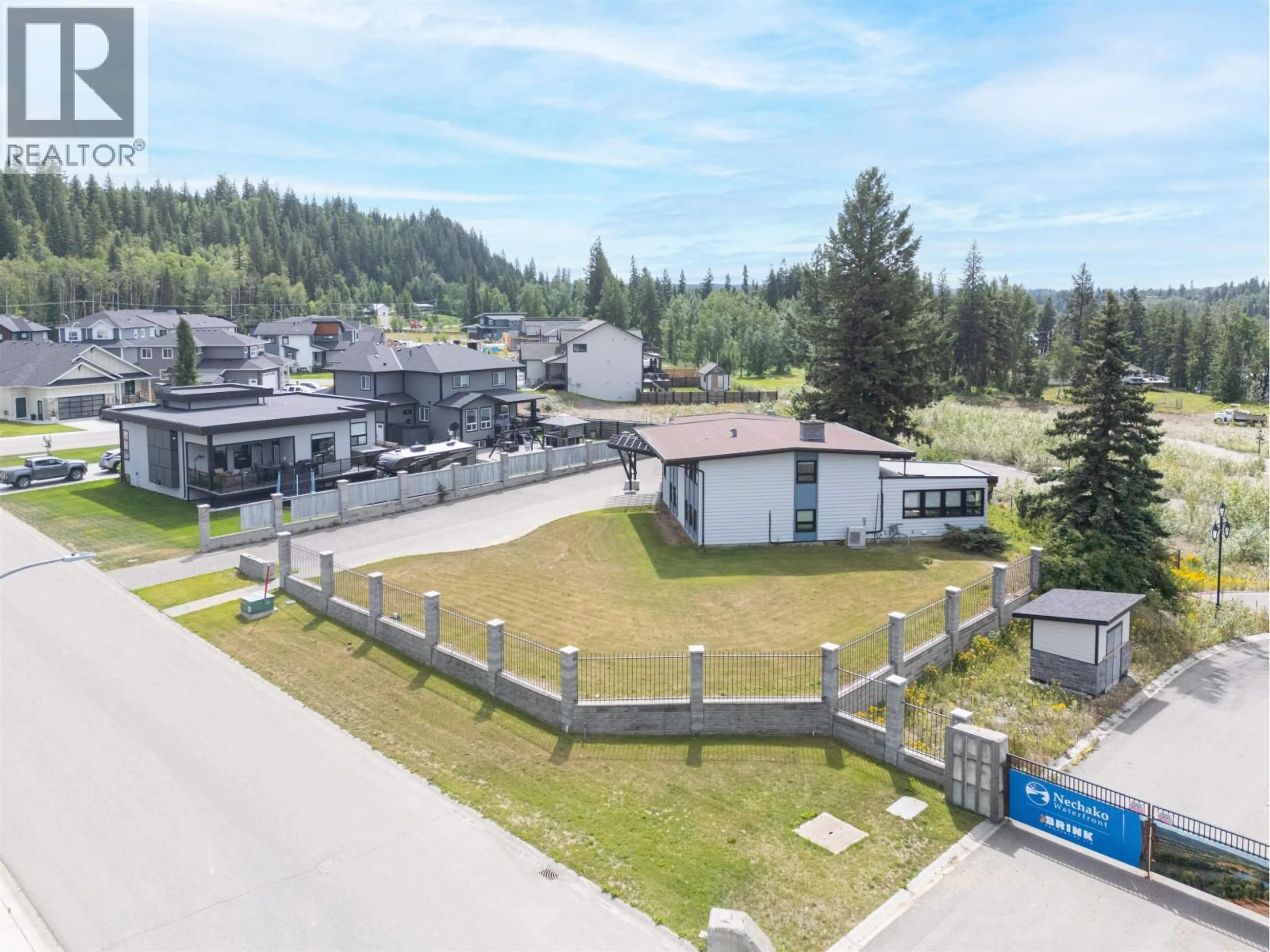 A pic from outside/outdoor area/front of a property/back of a property/a pic from drone, mountain view for 4069 BRINK PLACE, Prince George British Columbia V2K5G8