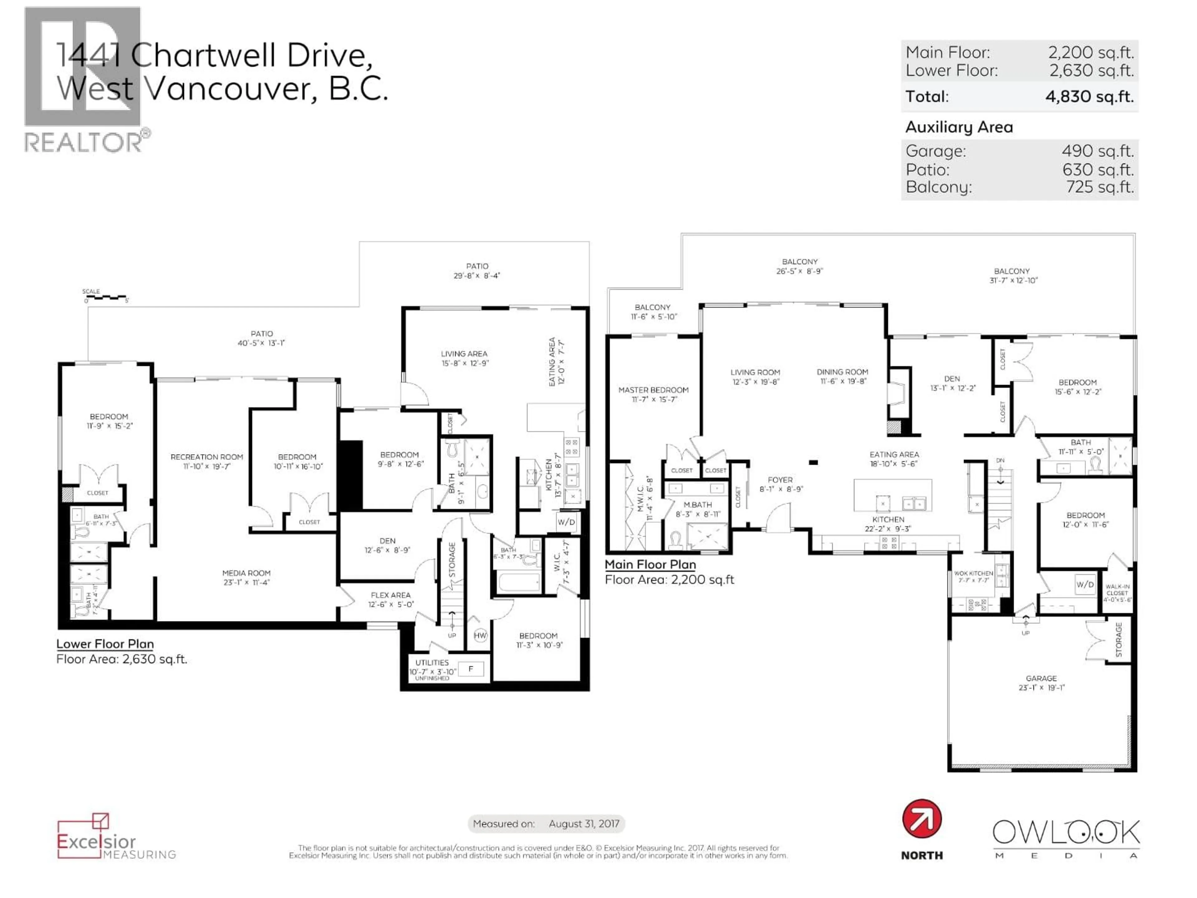 Floor plan for 1441 CHARTWELL DRIVE, West Vancouver British Columbia V7S2R9