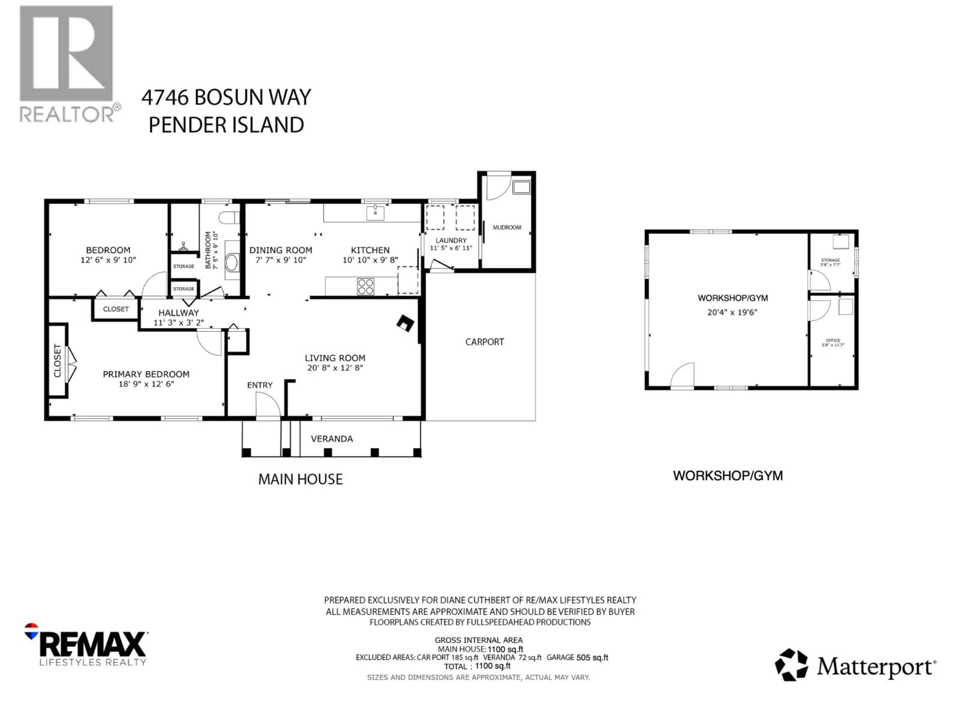 Floor plan for 4746 BOSUN WAY, Pender Island British Columbia V0N2M0