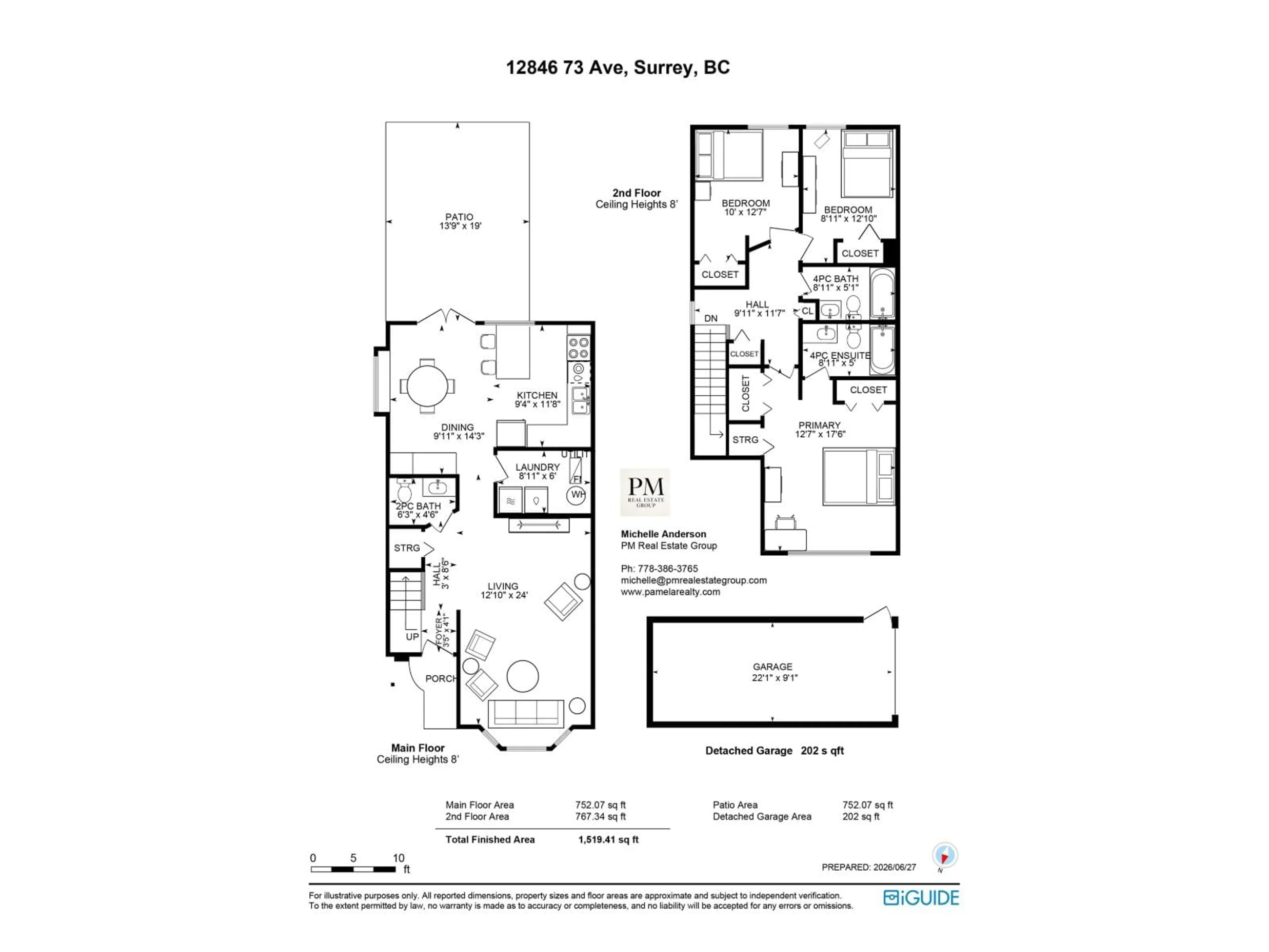 Floor plan for 12846 73 AVENUE, Surrey British Columbia V3W9C1