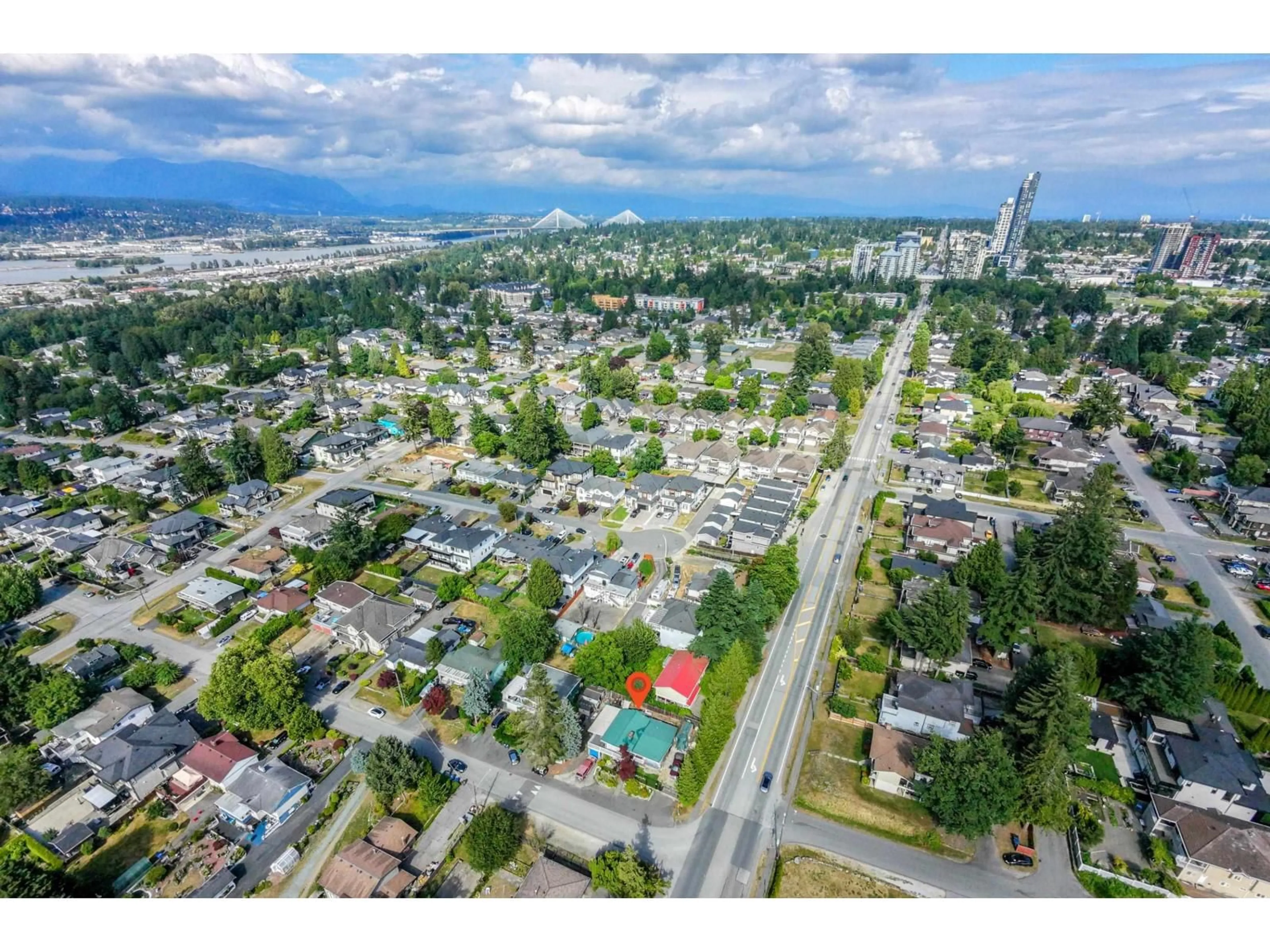 A pic from outside/outdoor area/front of a property/back of a property/a pic from drone, street for 10810 129 STREET, Surrey British Columbia V3T3H8