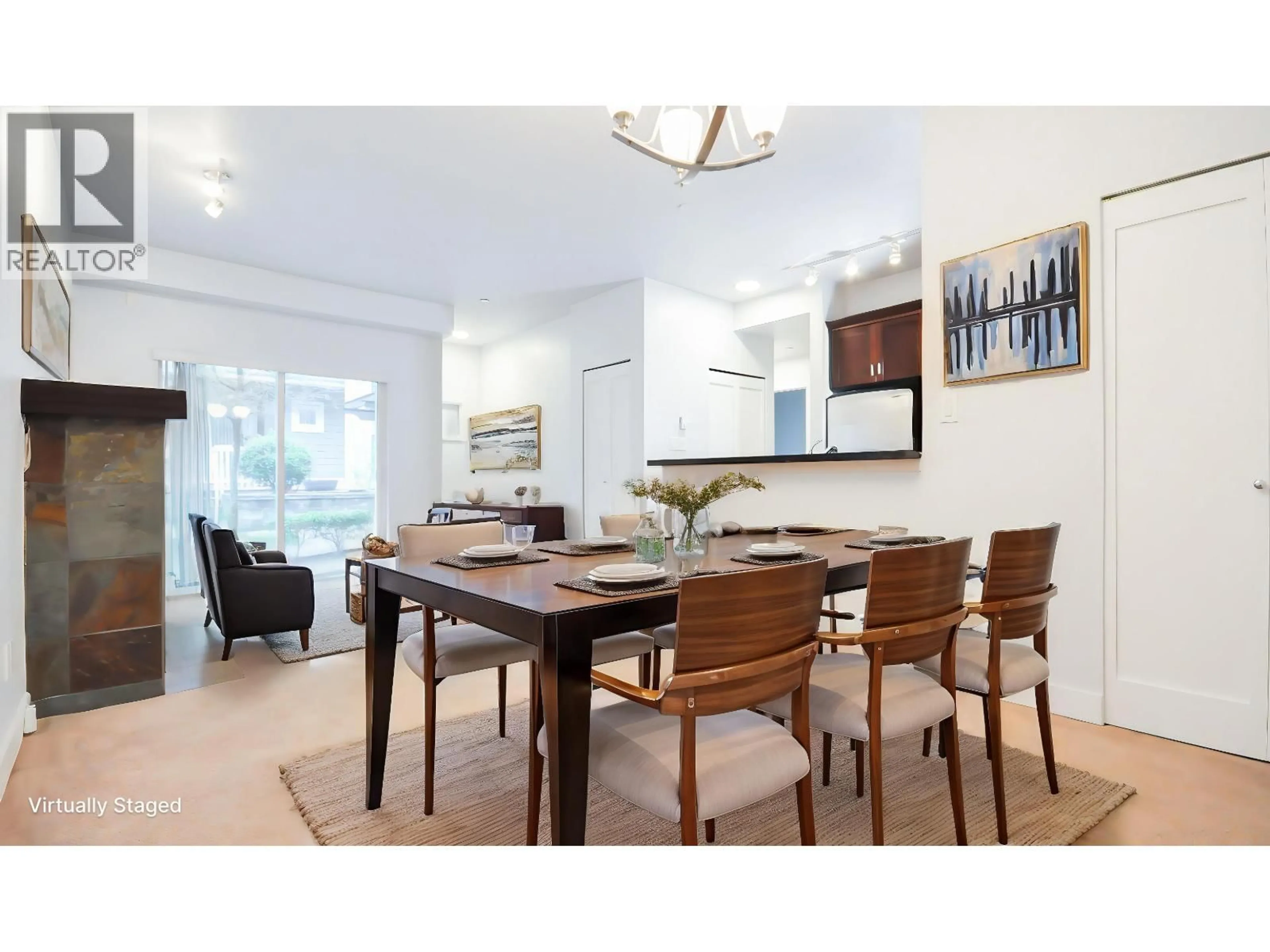 Dining room, wood/laminate floor for 40 - 7388 MACPHERSON AVENUE, Burnaby British Columbia V5J0A1