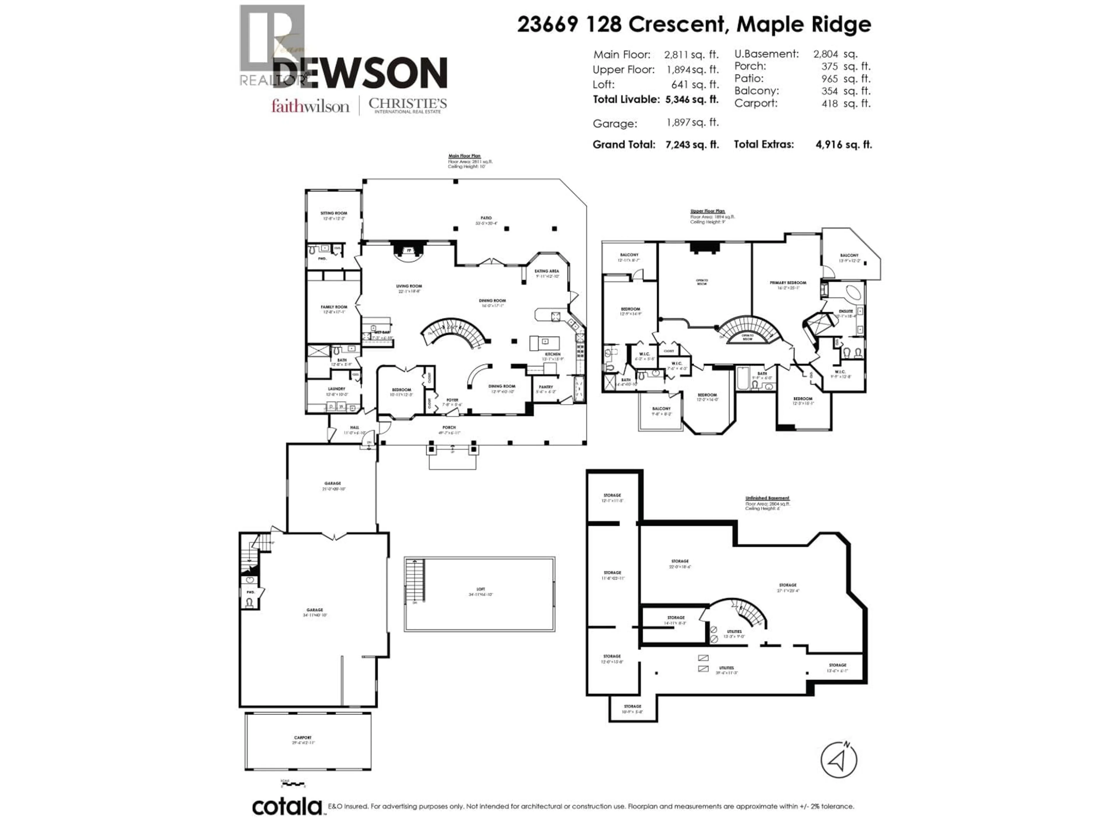 Floor plan for 23669 128 CRESCENT, Maple Ridge British Columbia V4R1P5