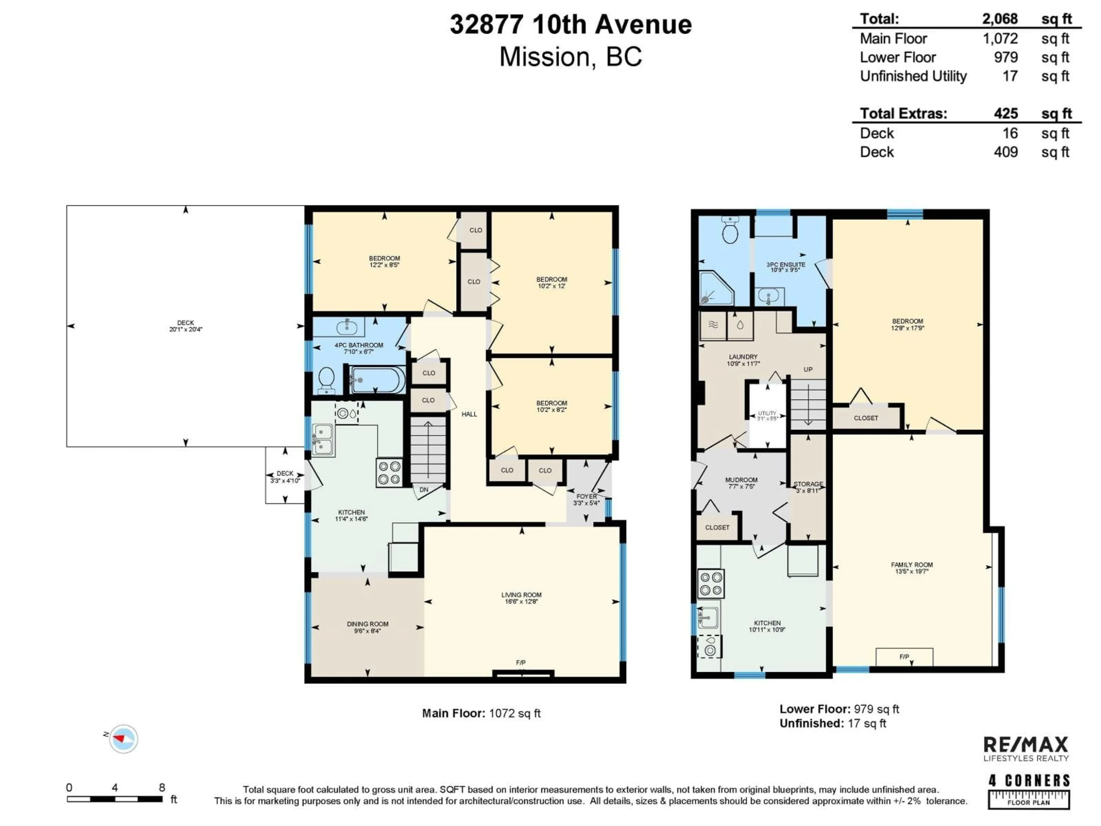 Floor plan for 32877 10TH AVENUE, Mission British Columbia V2V2J9