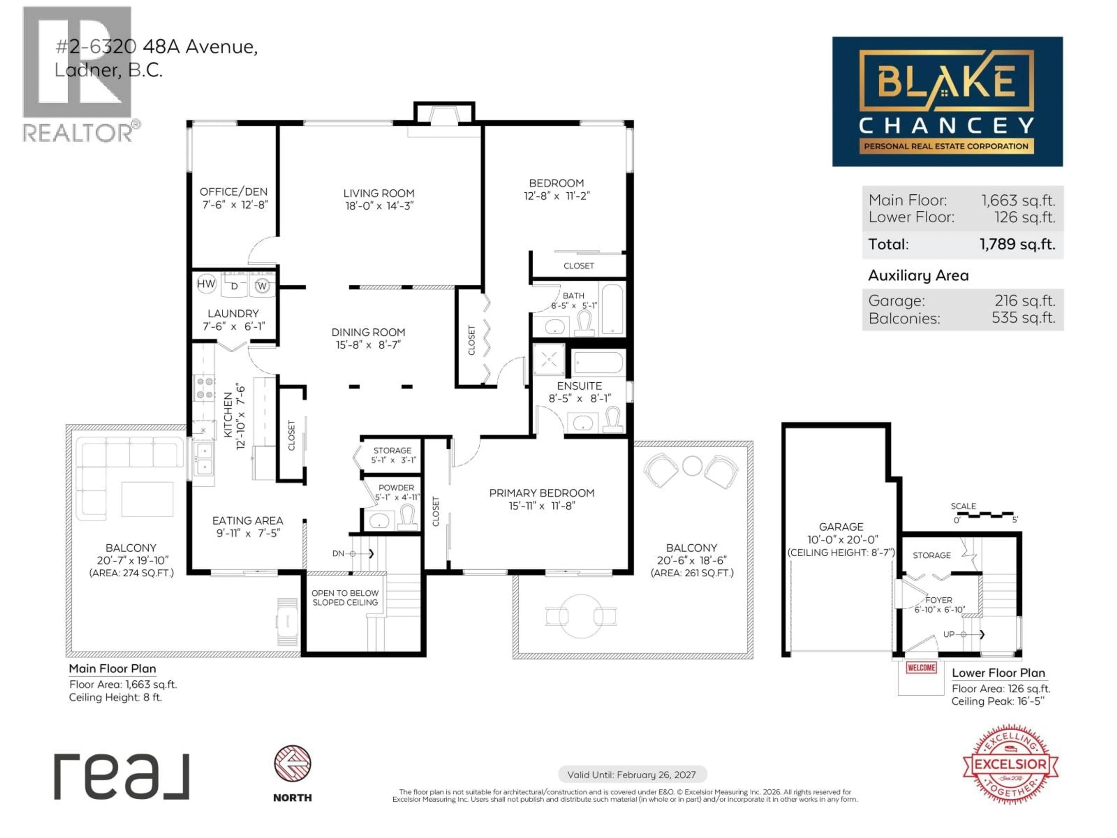 Floor plan for 2 - 6320 48A AVENUE, Delta British Columbia V4K4W3