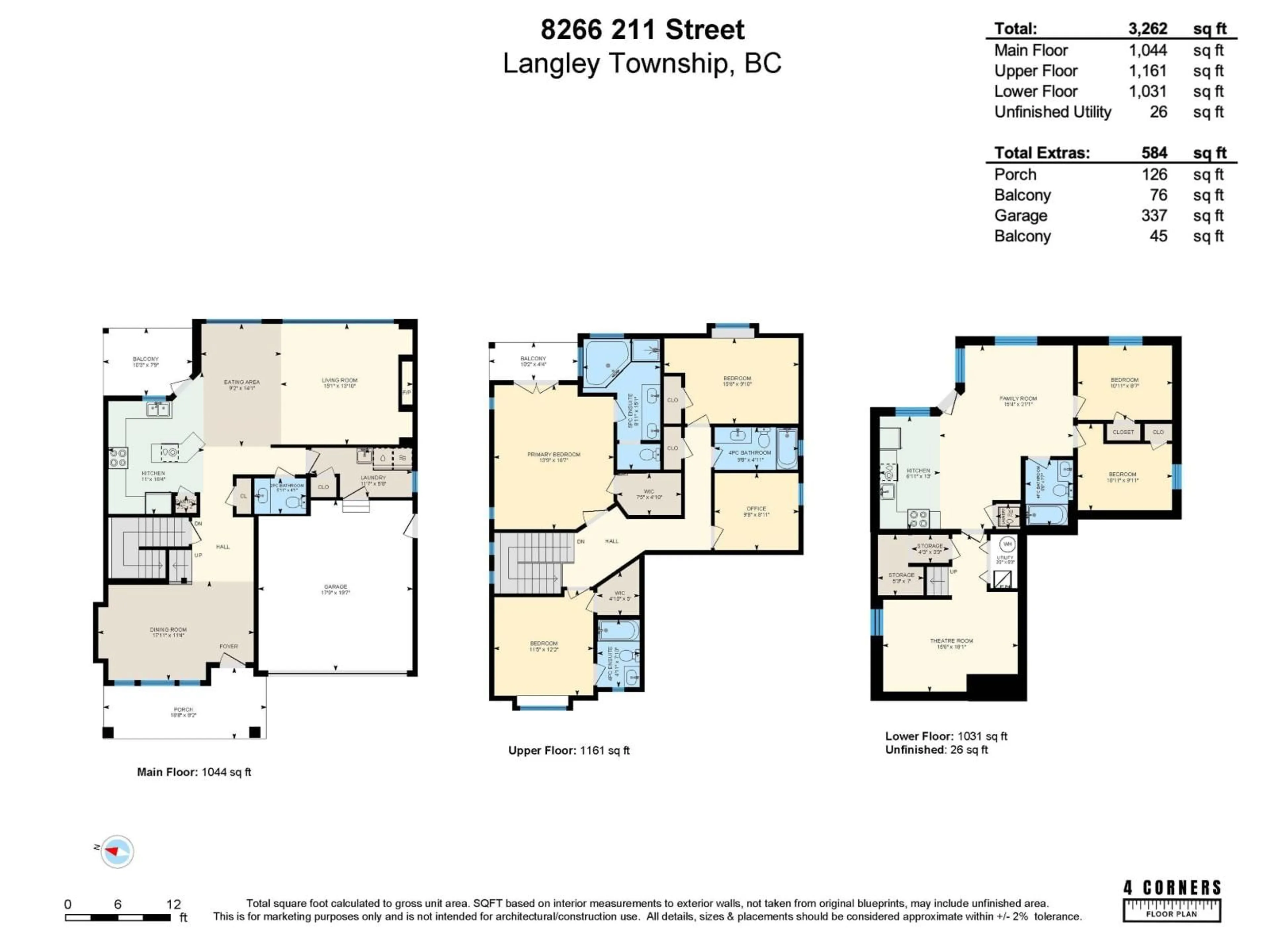 Floor plan for 8266 211 STREET, Langley British Columbia V2Y0E4