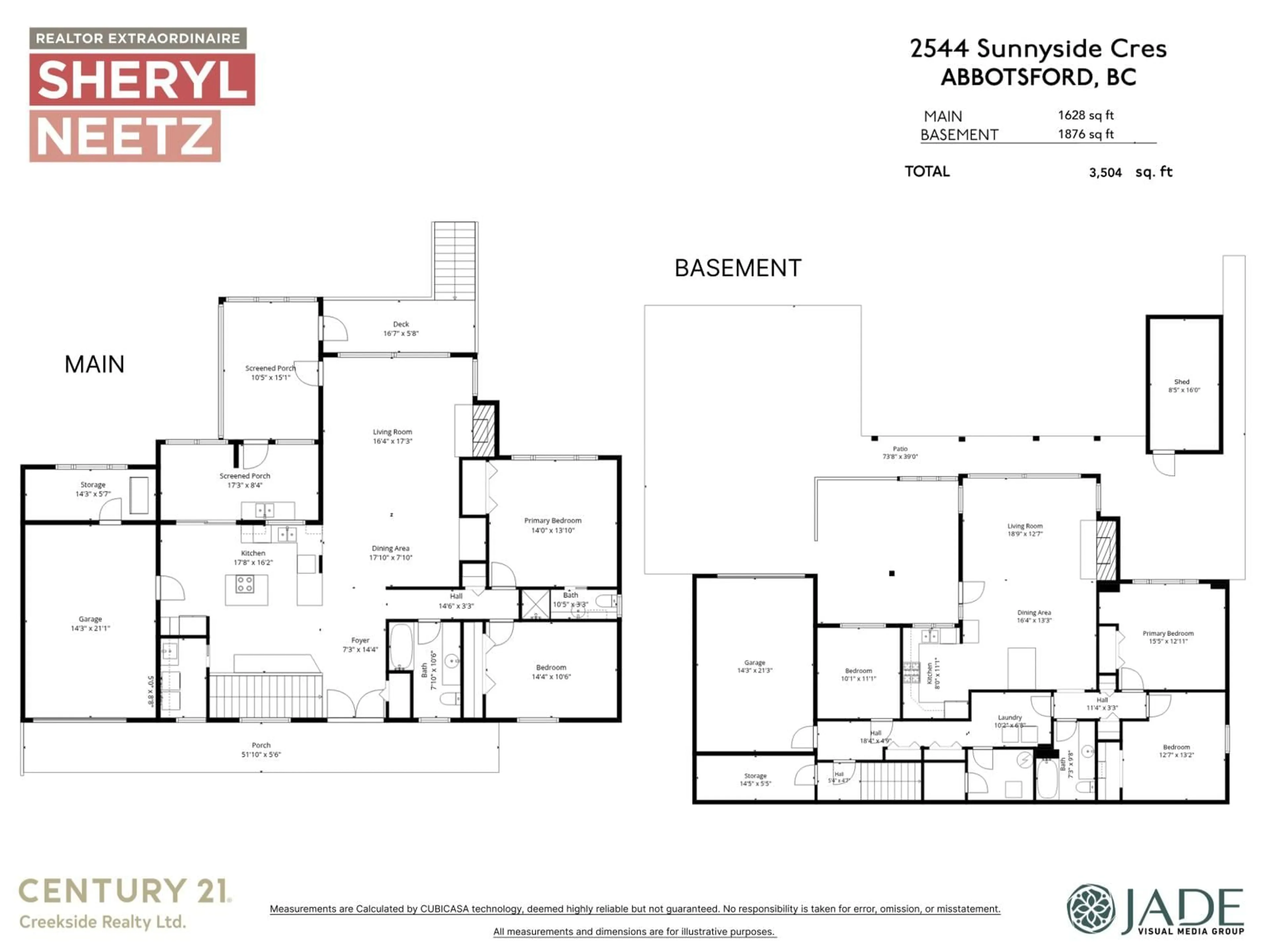 Floor plan for 2544 SUNNYSIDE CRESCENT, Abbotsford British Columbia V2T1Y2