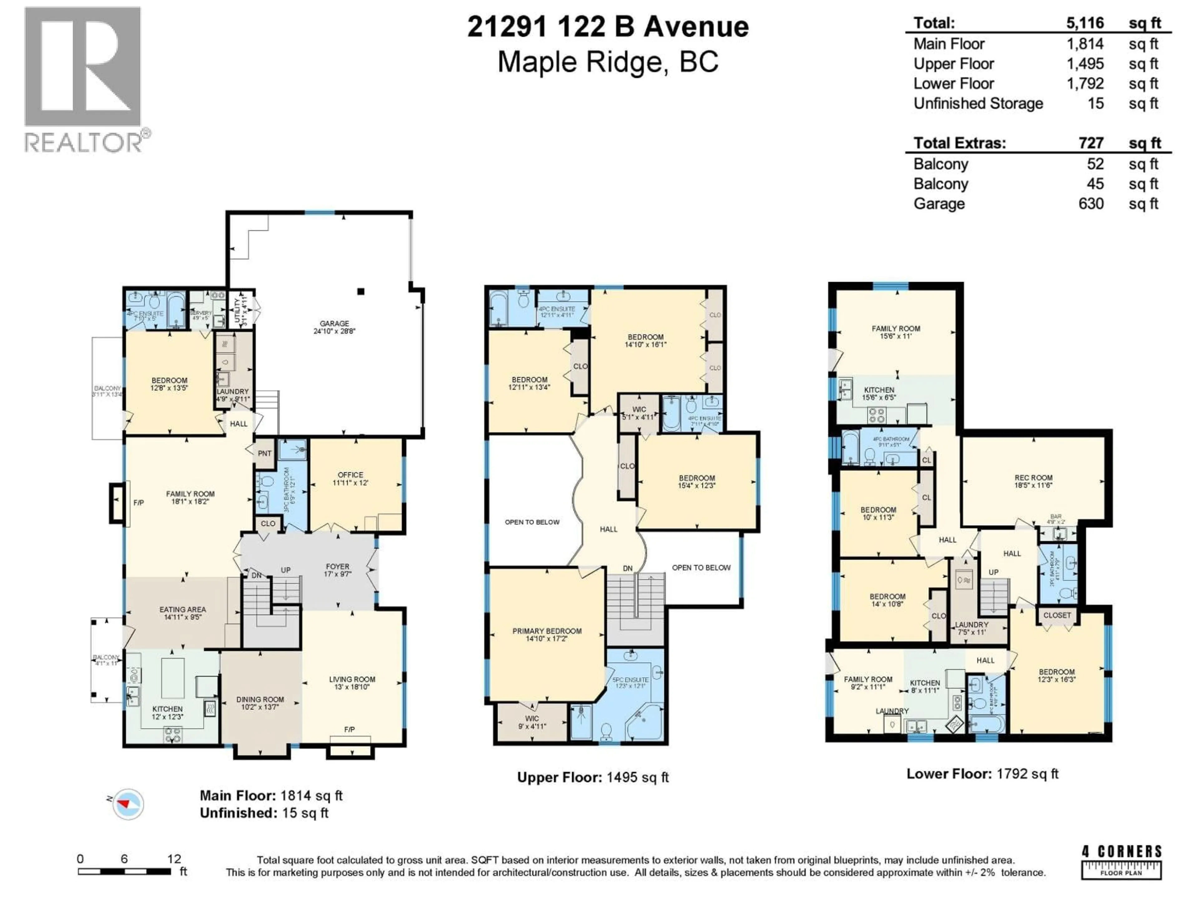 Floor plan for 21291 122B AVENUE, Maple Ridge British Columbia V2X1Y9