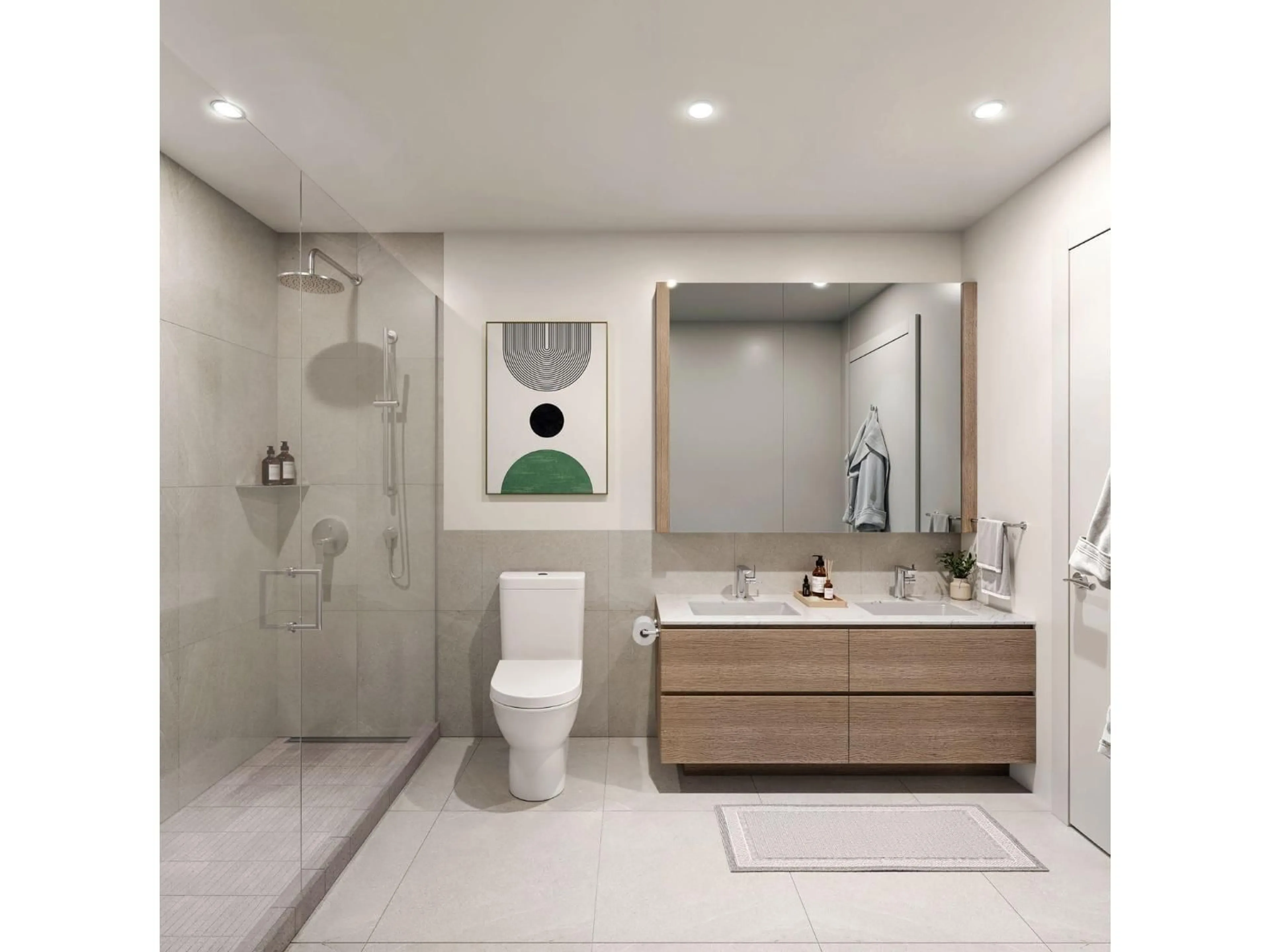 Contemporary bathroom, ceramic/tile floor for 3006 - 13252 104 AVENUE, Surrey British Columbia V3T3Y9