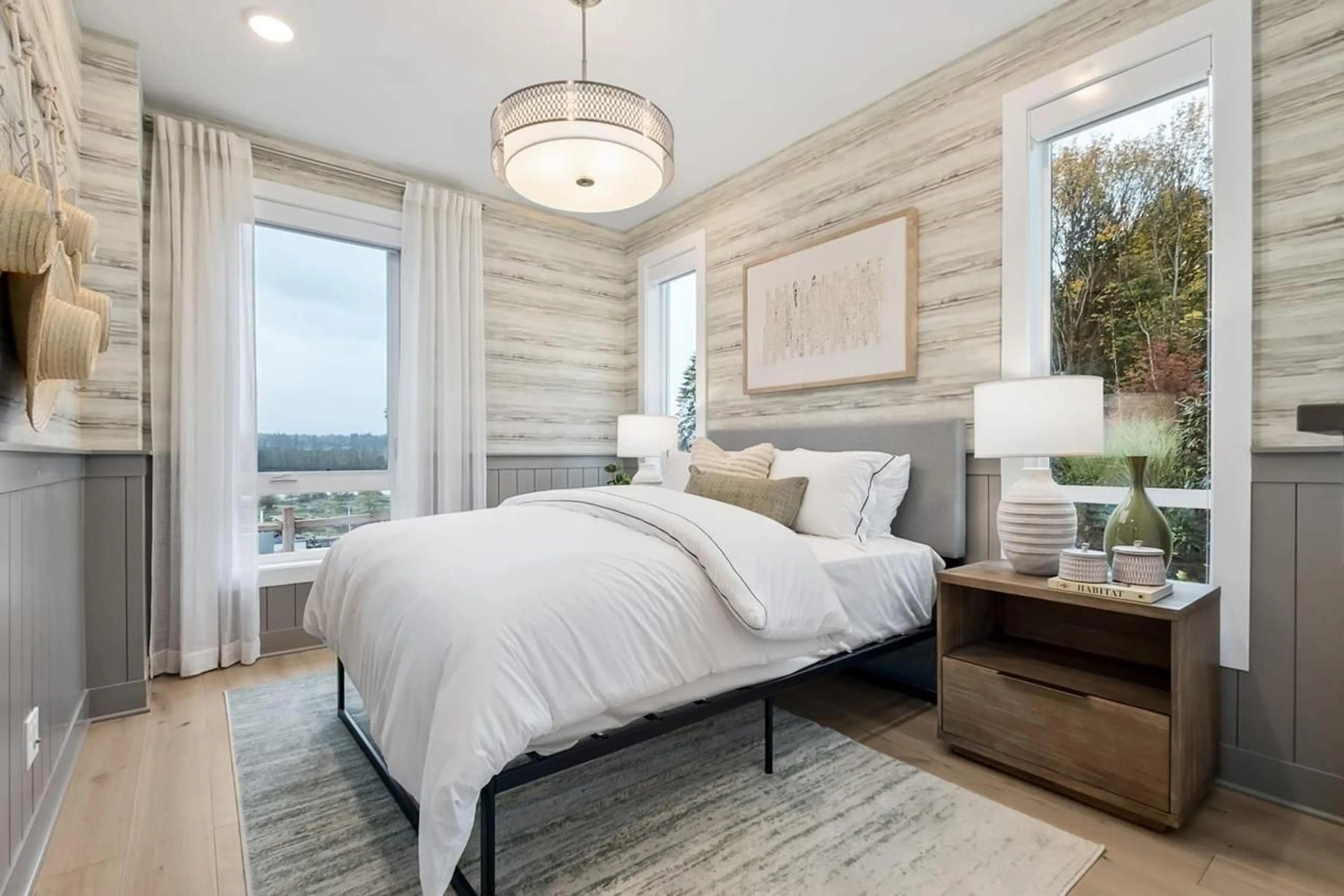 Bedroom with bed, wood/laminate floor for 3006 - 13252 104 AVENUE, Surrey British Columbia V3T3Y9