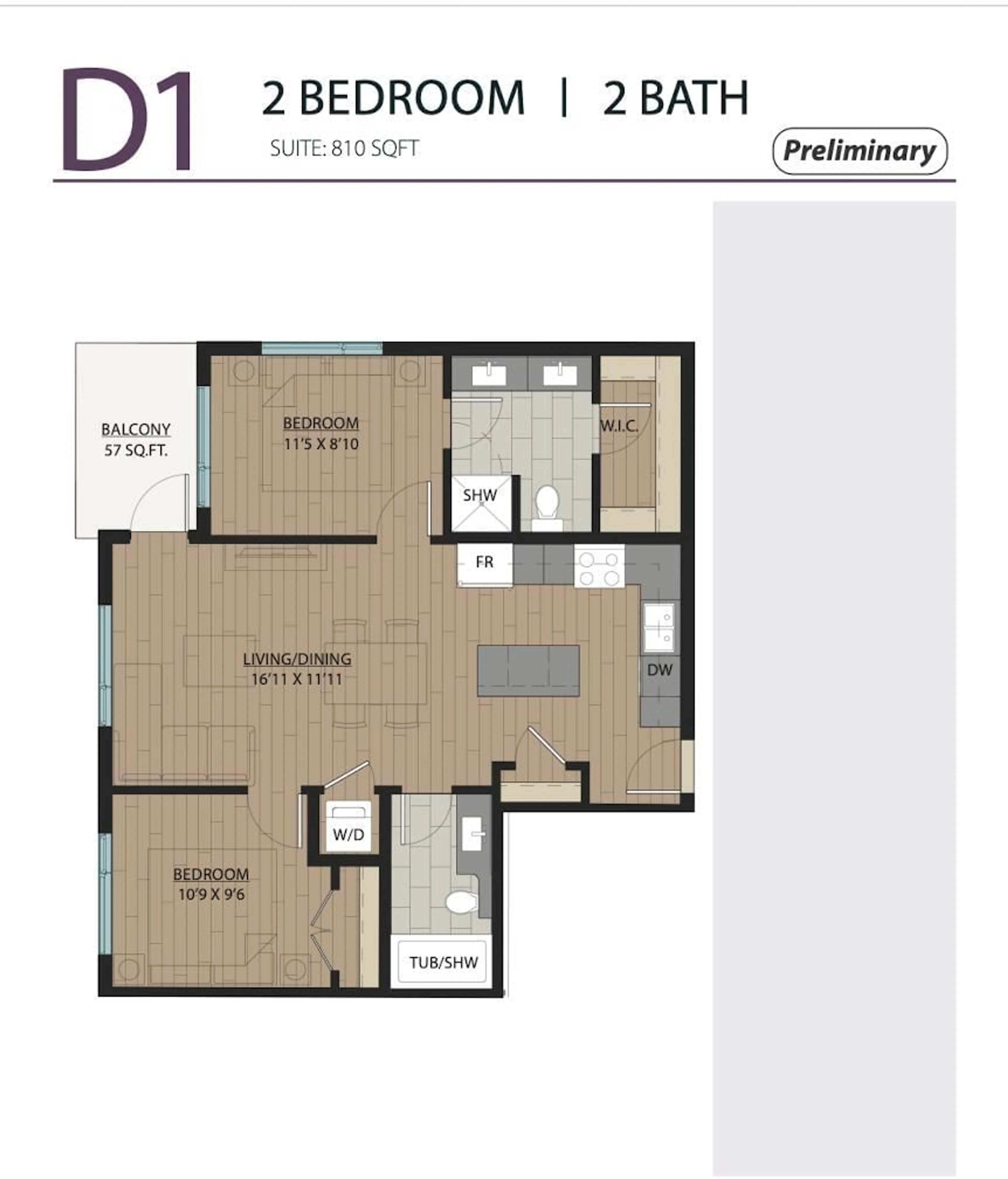 Floor plan for 614 - 13757 108 AVENUE, Surrey British Columbia V3T2K6