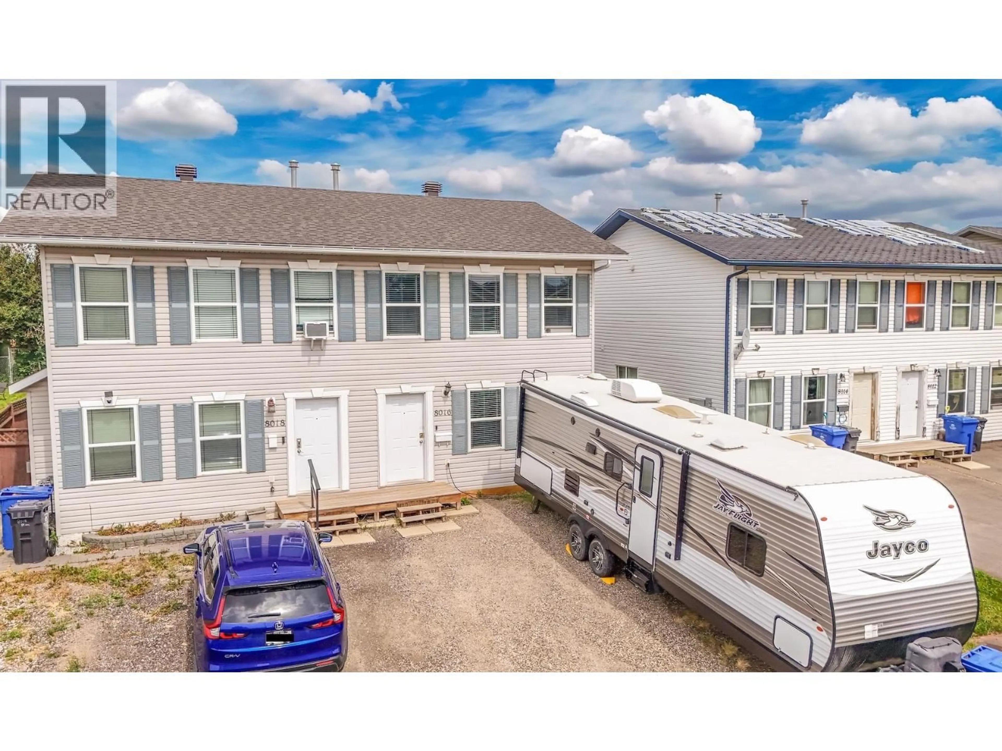 A pic from outside/outdoor area/front of a property/back of a property/a pic from drone, street for 8016 88 AVENUE, Fort St. John British Columbia V1J7G9
