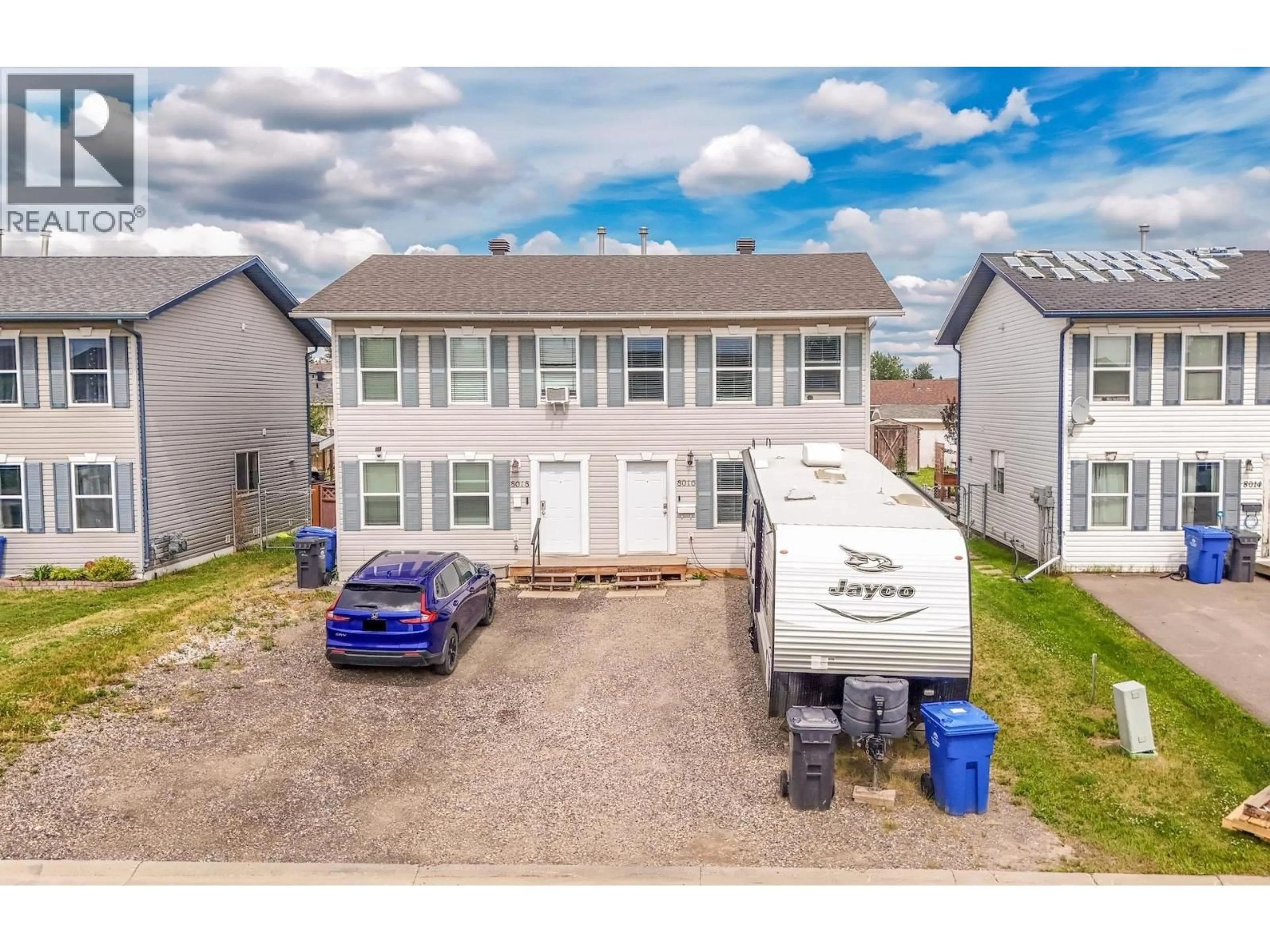 A pic from outside/outdoor area/front of a property/back of a property/a pic from drone, street for 8016 88 AVENUE, Fort St. John British Columbia V1J7G9