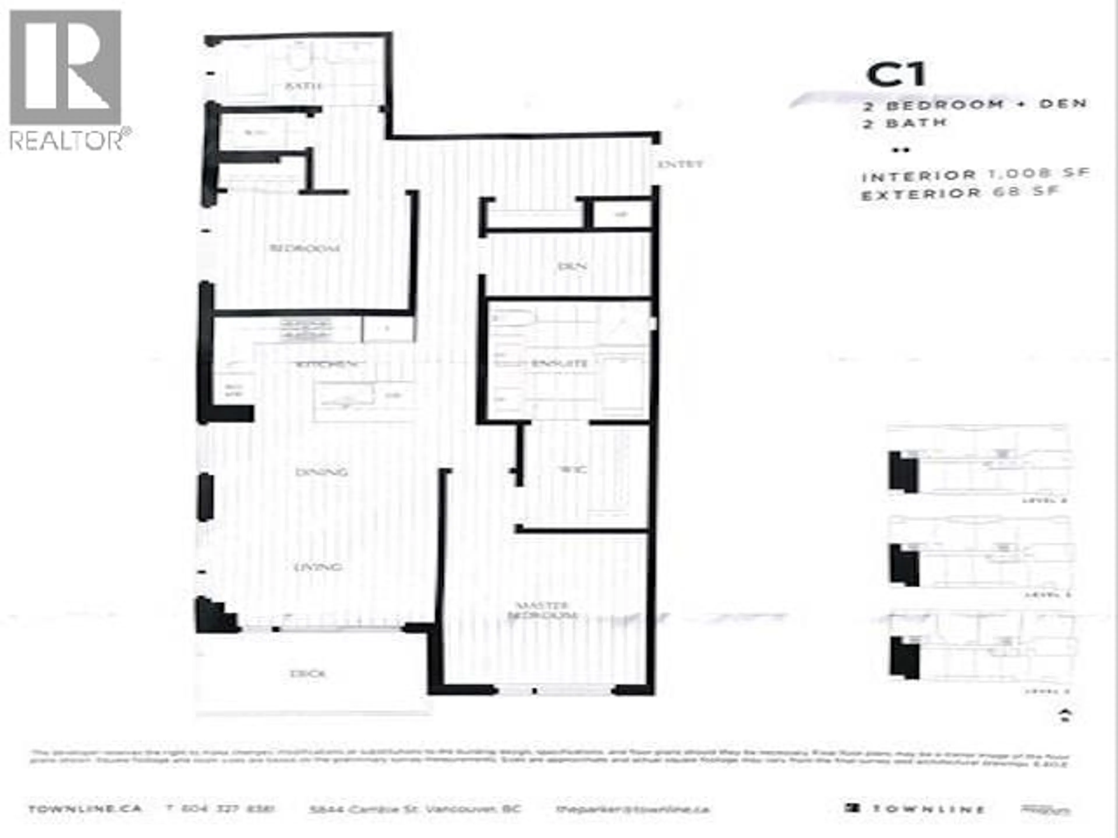 Floor plan for 304 - 5693 ELIZABETH STREET, Vancouver British Columbia V5Y3K1