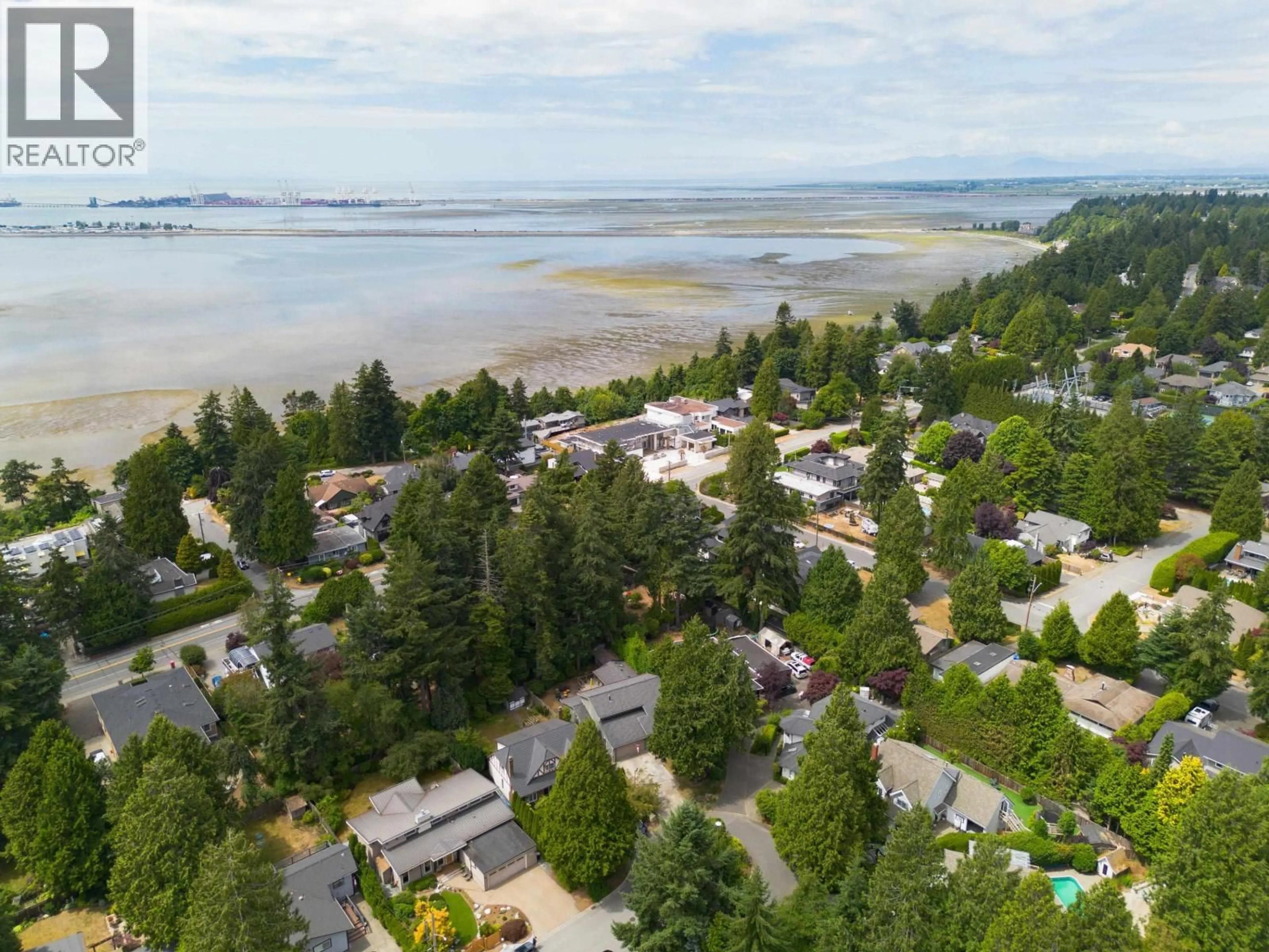 A pic from outside/outdoor area/front of a property/back of a property/a pic from drone, water/lake/river/ocean view for 151 49TH STREET, Delta British Columbia V4M2P1
