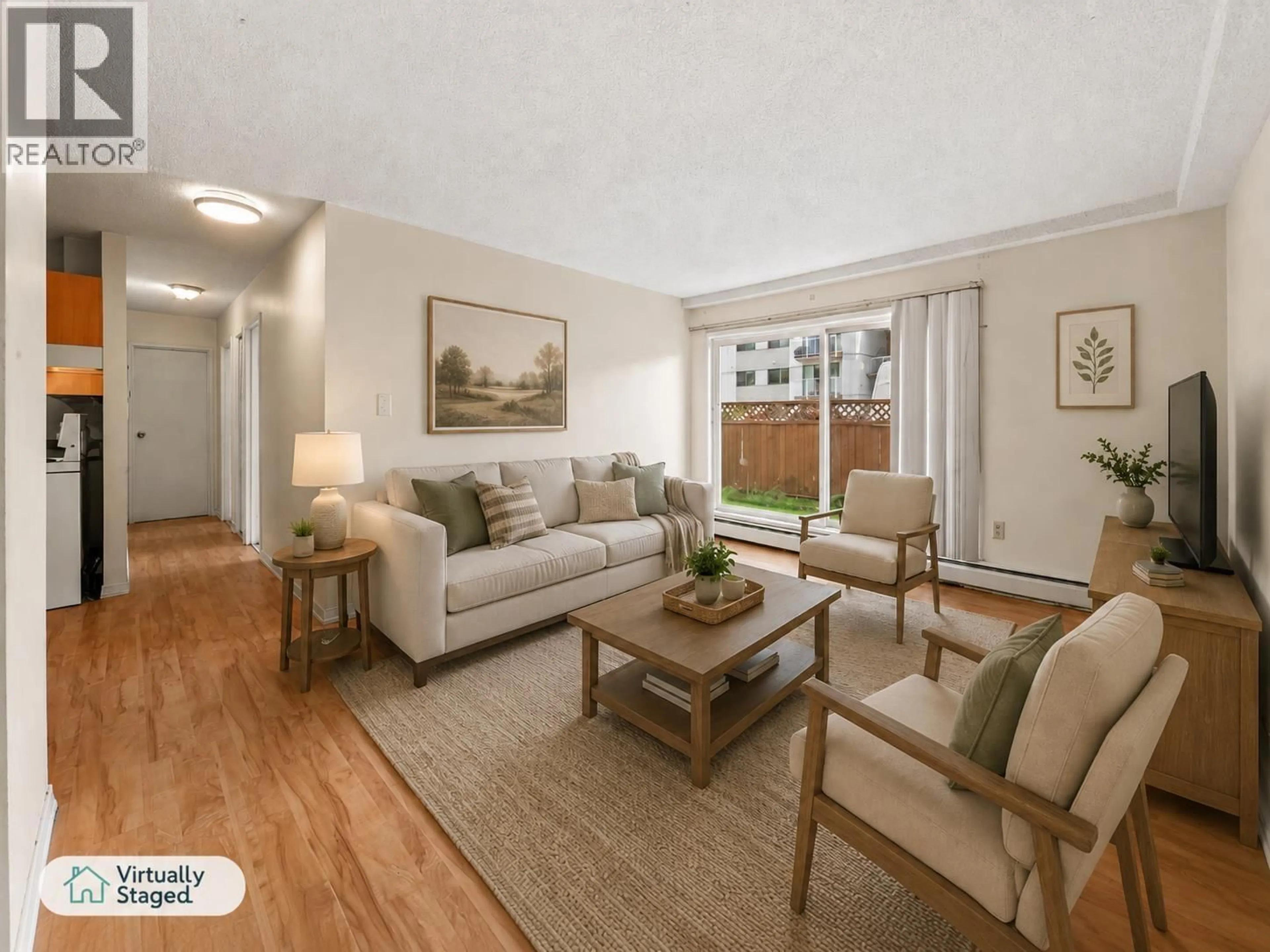 Living room with furniture, unknown for 110 - 7180 LINDSAY ROAD, Richmond British Columbia V7C3M6