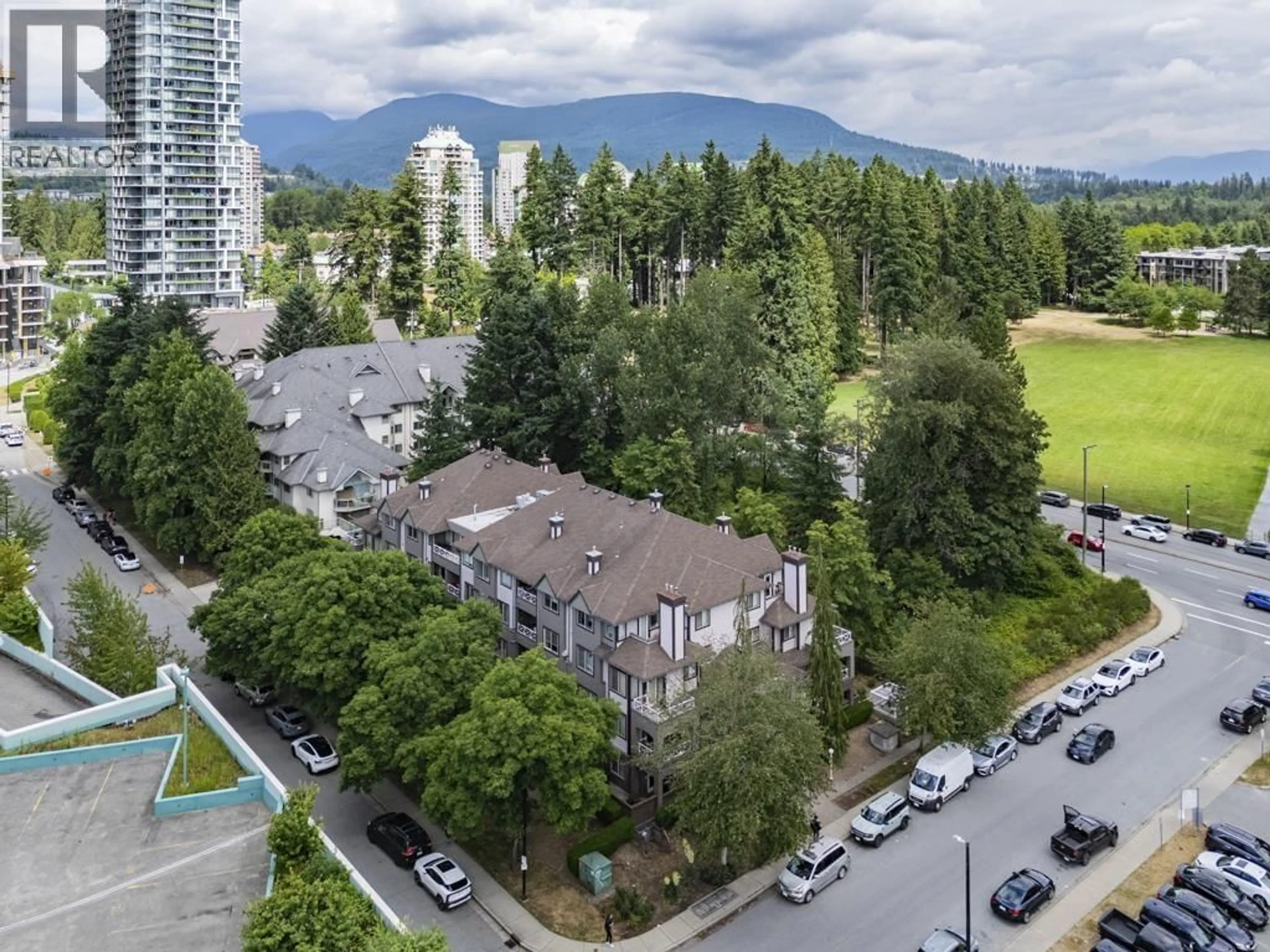 A pic from outside/outdoor area/front of a property/back of a property/a pic from drone, city buildings view from balcony for 104 - 1145 HEFFLEY CRESCENT, Coquitlam British Columbia V3B7Z3