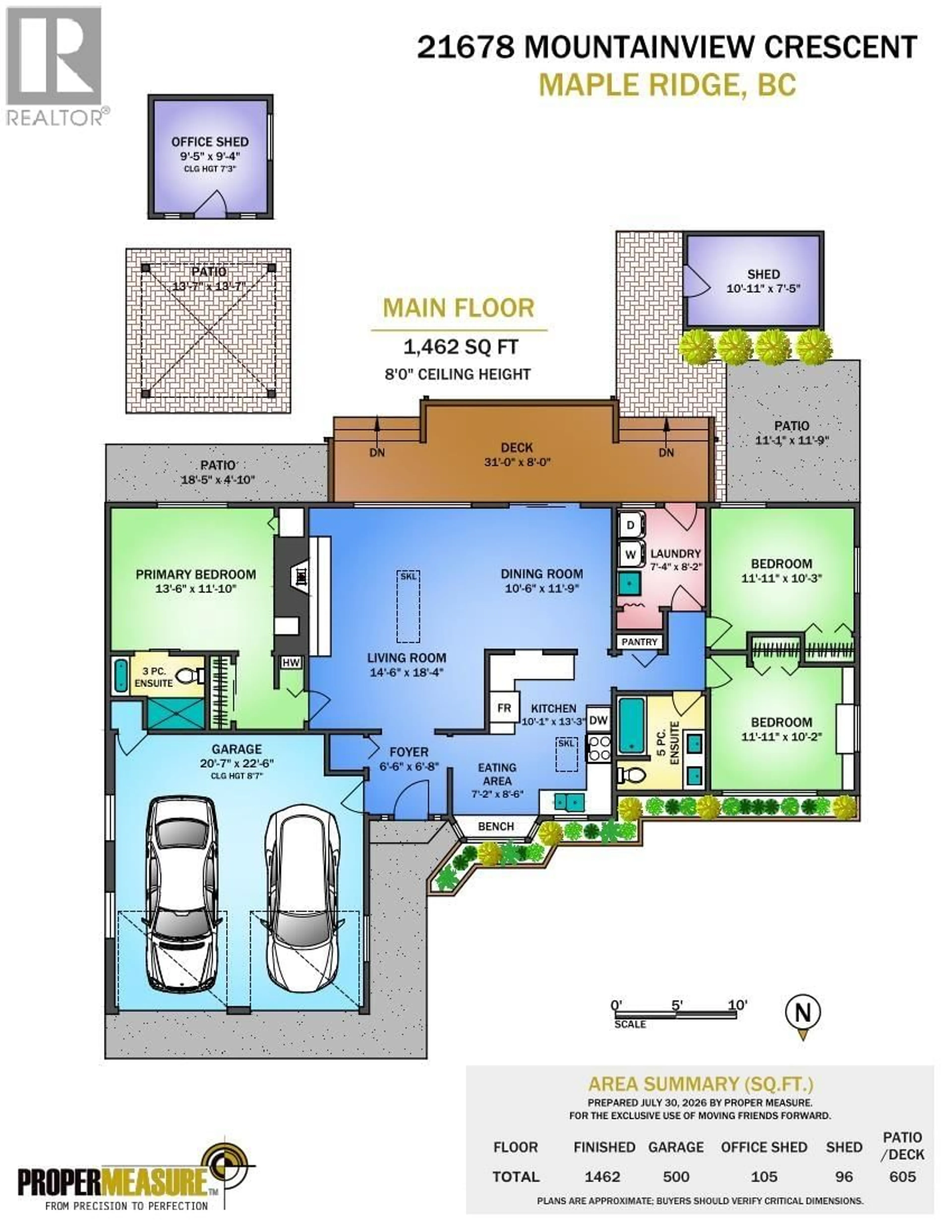Floor plan for 21678 MOUNTAINVIEW CRESCENT, Maple Ridge British Columbia V2X3V1