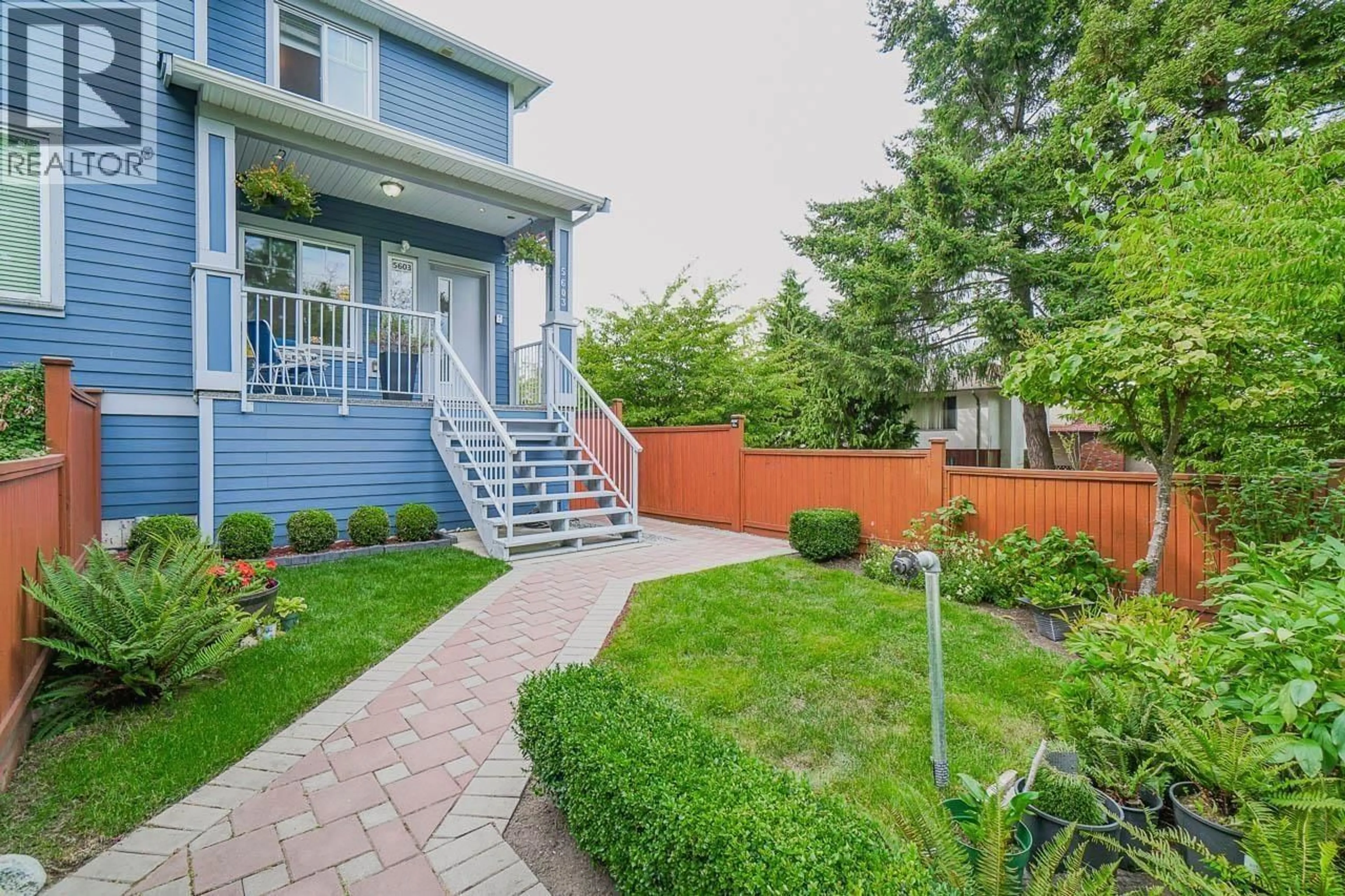 Patio, street for 5603 RHODES STREET, Vancouver British Columbia V5R3P2