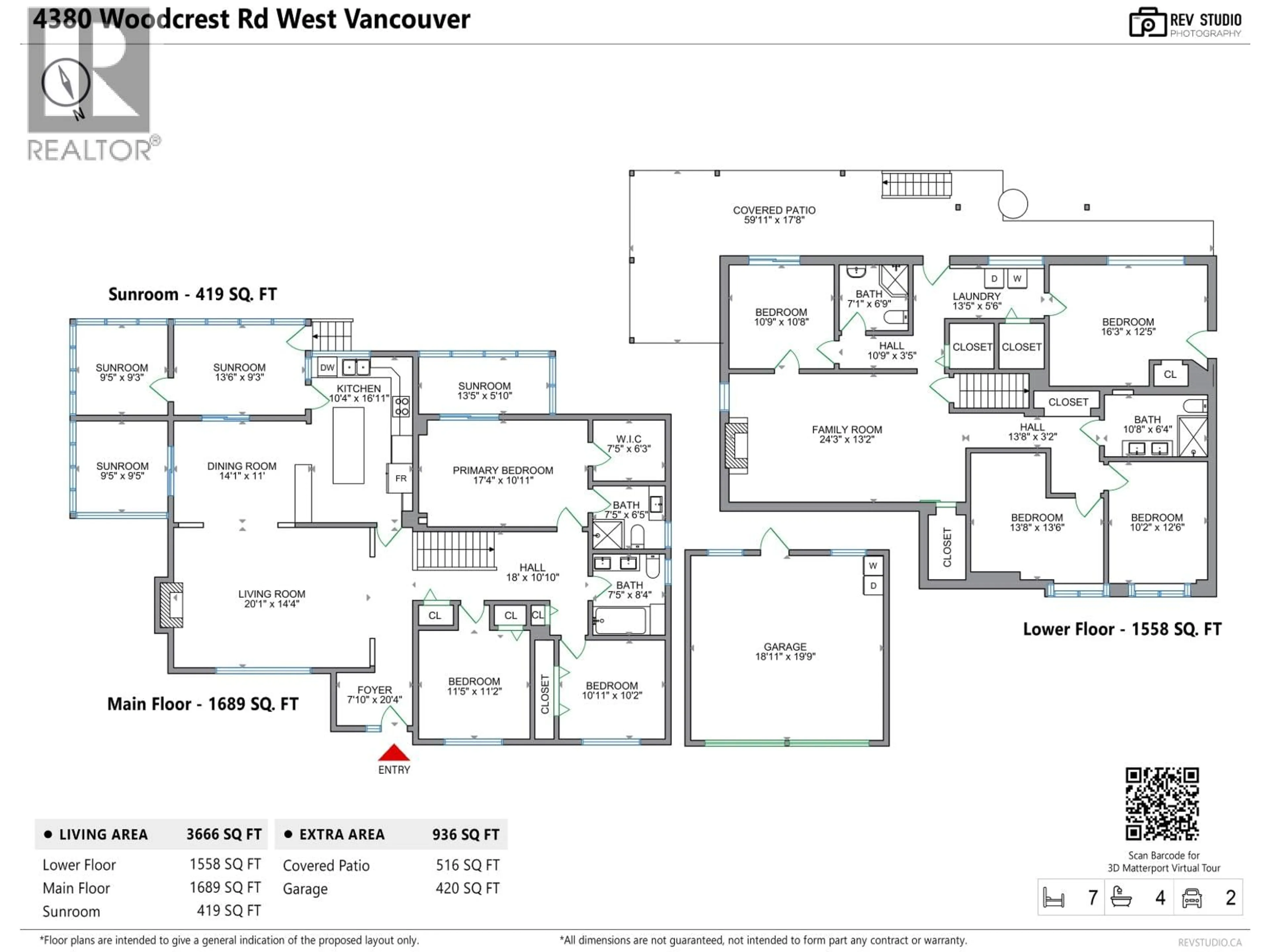 Floor plan for 4380 WOODCREST ROAD, West Vancouver British Columbia V7S2W1