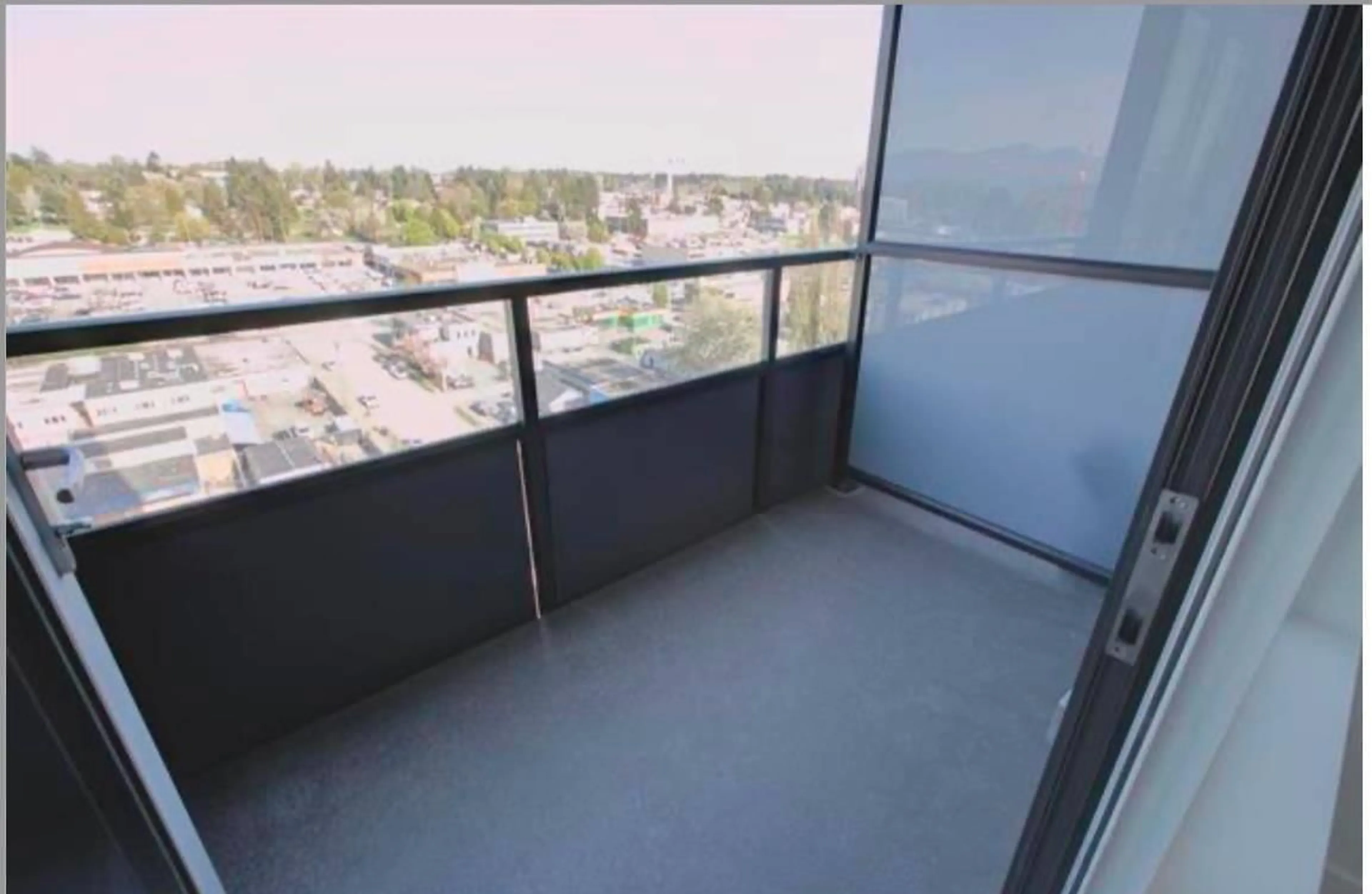 Balcony in the apartment, city buildings view from balcony for 1202 - 10626 CITY PARKWAY, Surrey British Columbia V3S0V1