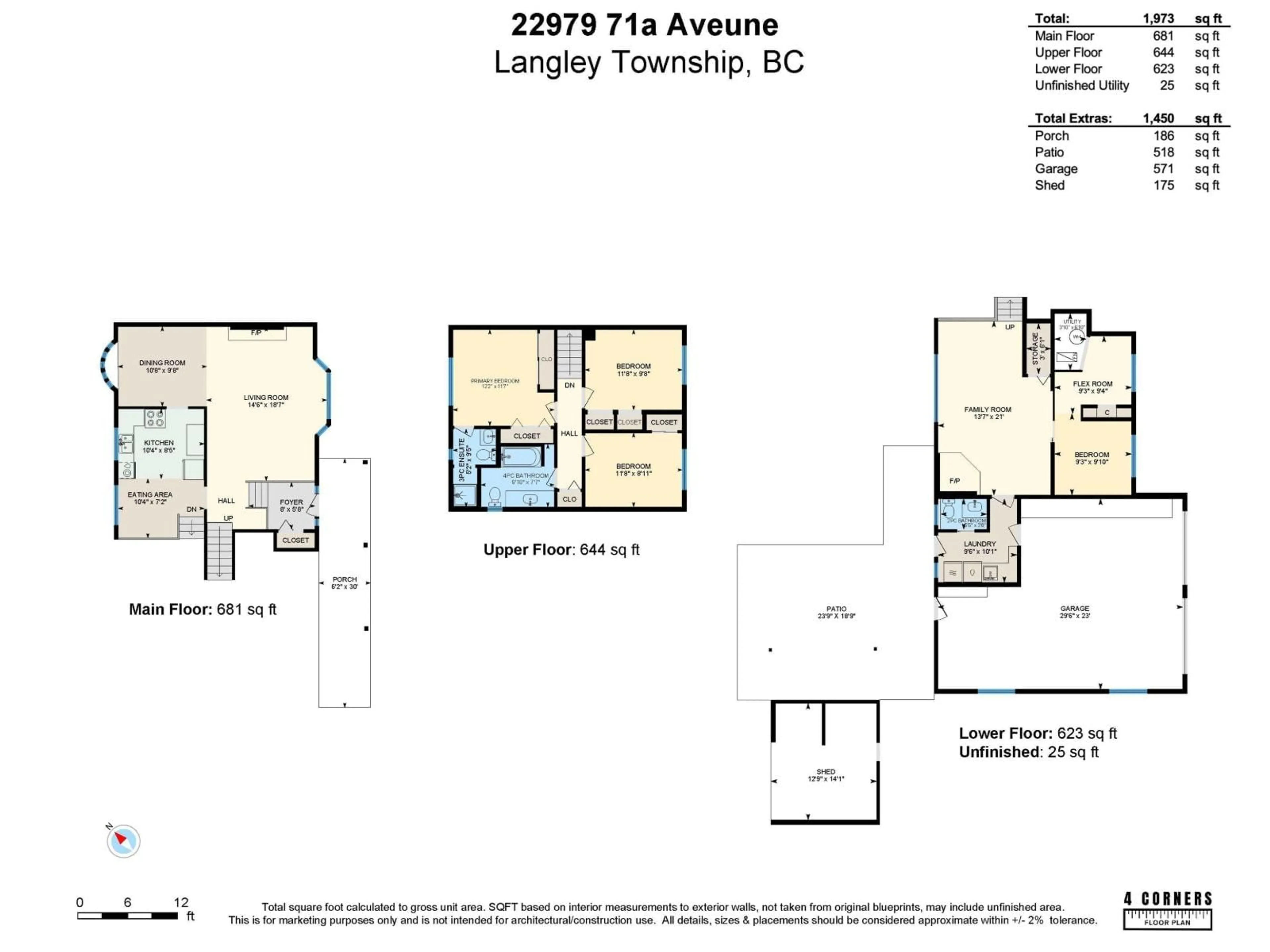 Floor plan for 22979 71A AVENUE, Langley British Columbia V2Y2K1
