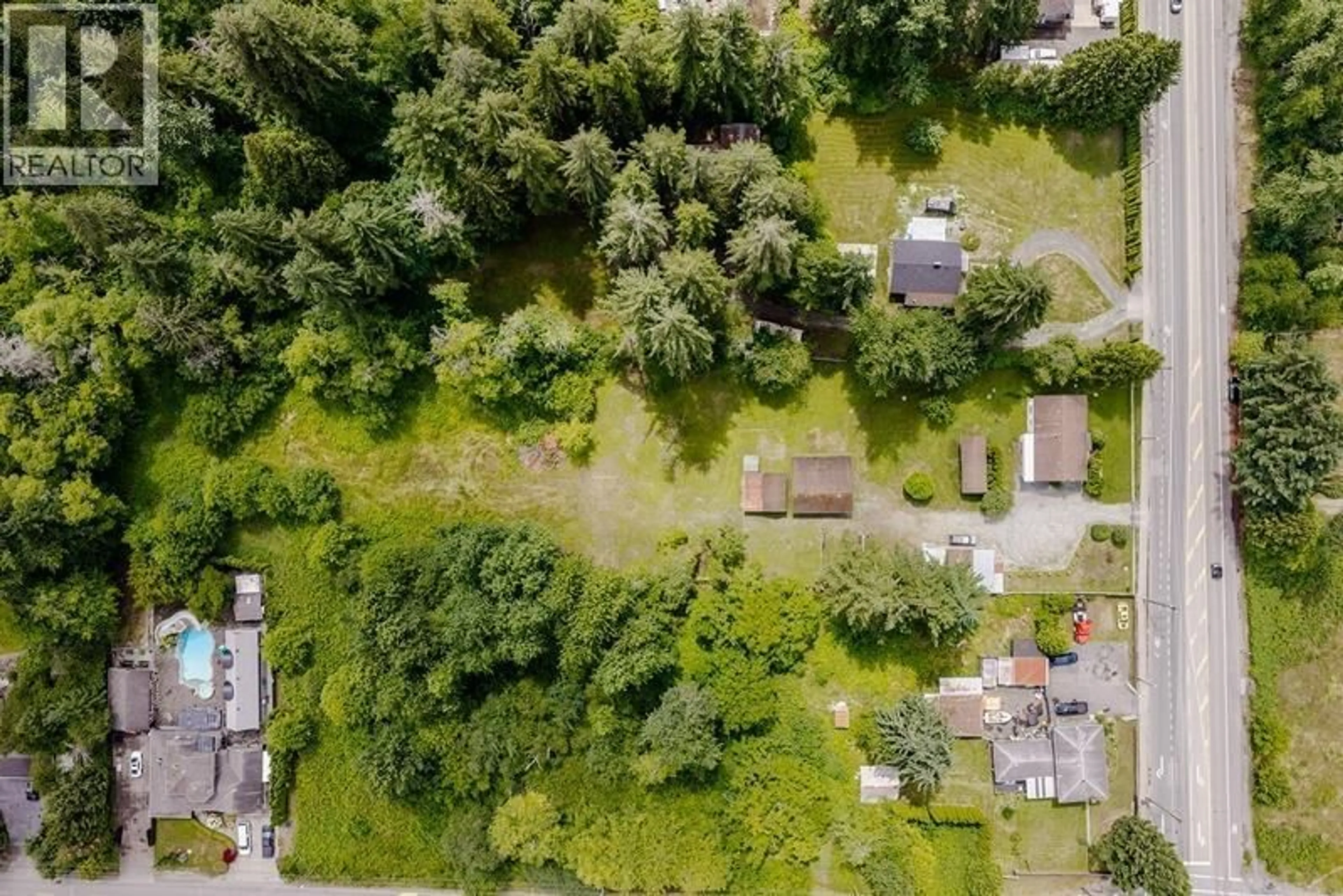 A pic from outside/outdoor area/front of a property/back of a property/a pic from drone, forest/trees view for 12760 232 STREET, Maple Ridge British Columbia V2X6T8