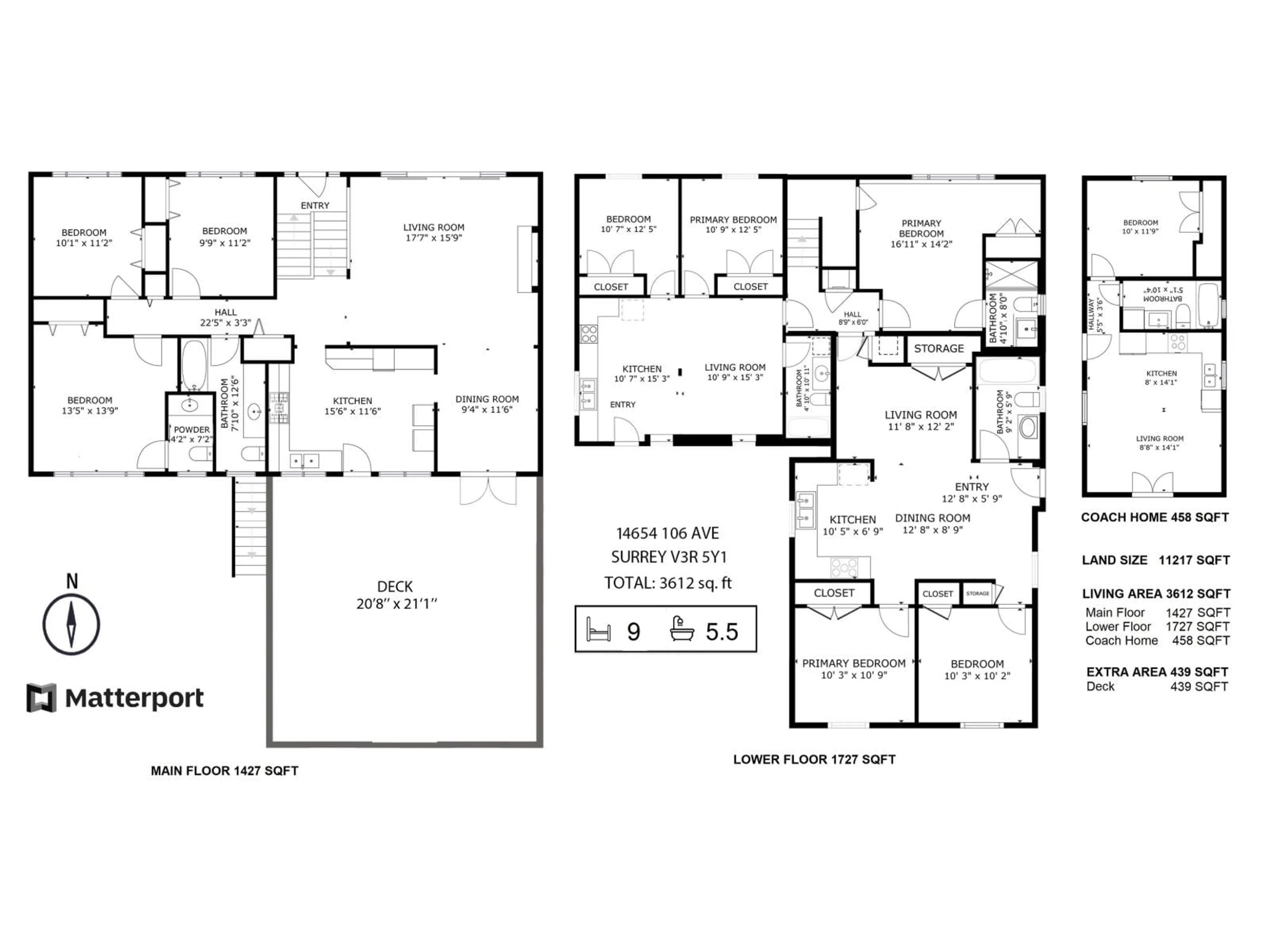 Floor plan for 14654 106 AVENUE, Surrey British Columbia V3R5Y1
