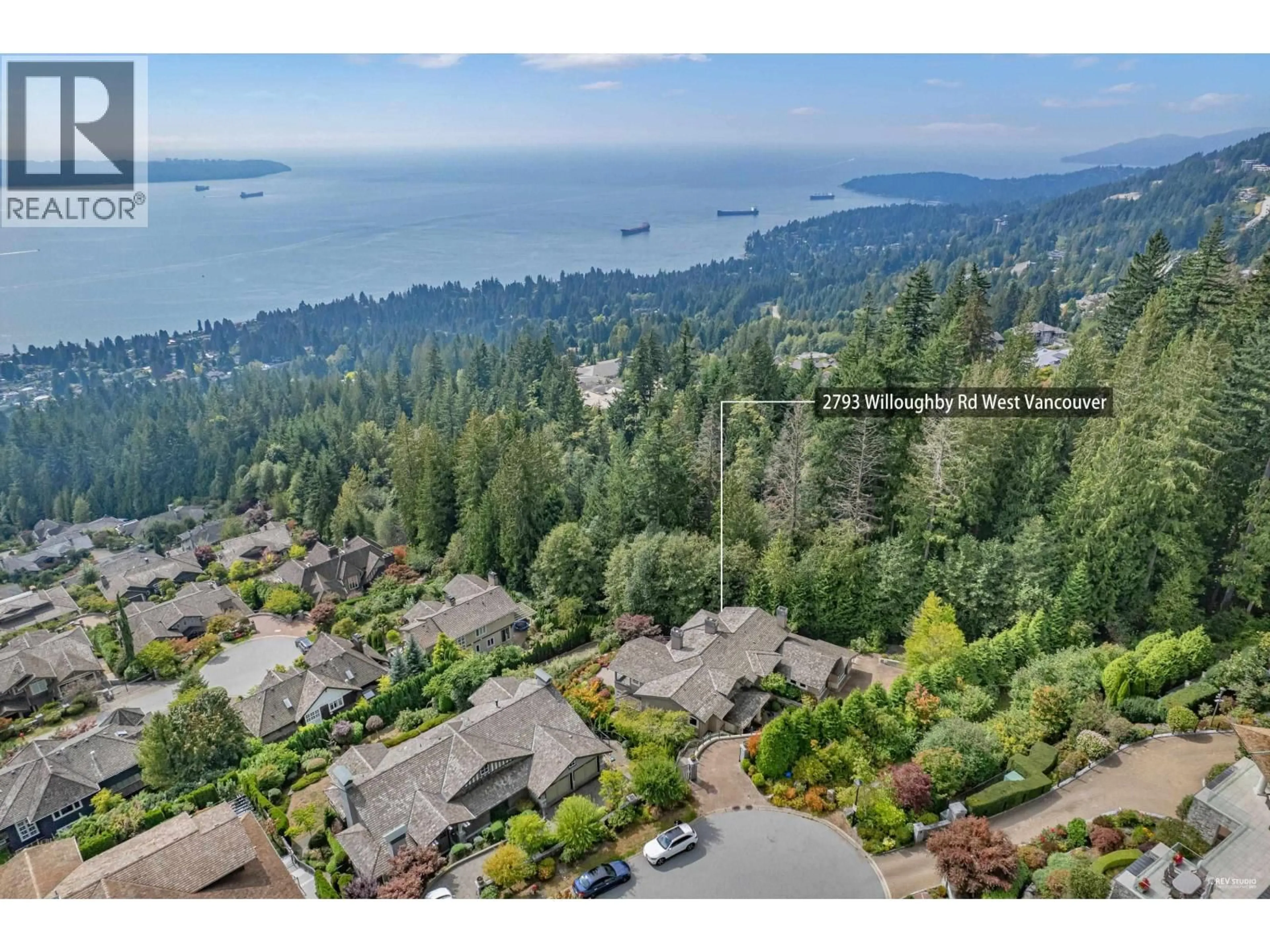 A pic from outside/outdoor area/front of a property/back of a property/a pic from drone, water/lake/river/ocean view for 2793 WILLOUGHBY ROAD, West Vancouver British Columbia V7S3K3