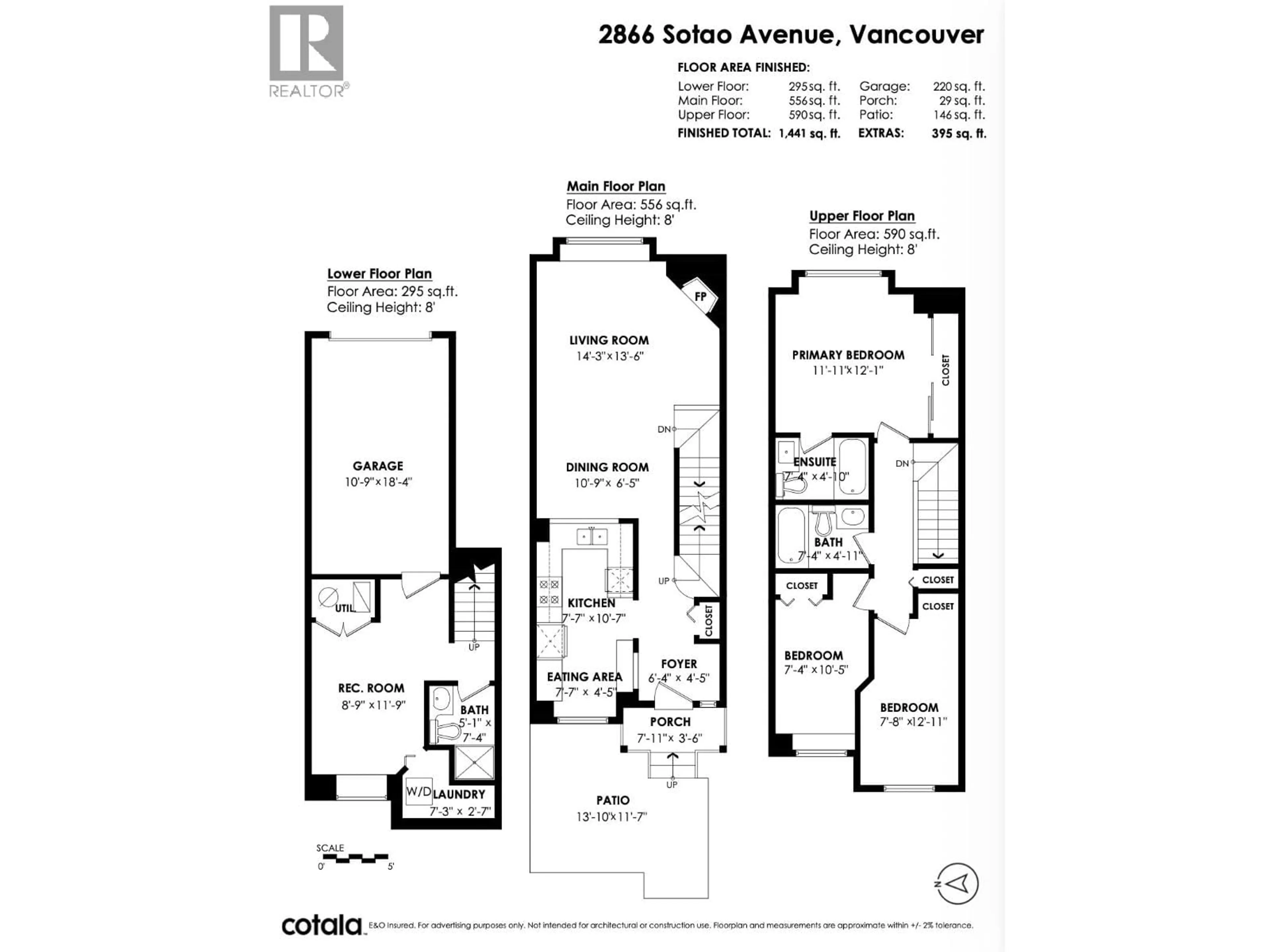 Floor plan for 2866 SOTAO AVENUE, Vancouver British Columbia V5S4V1