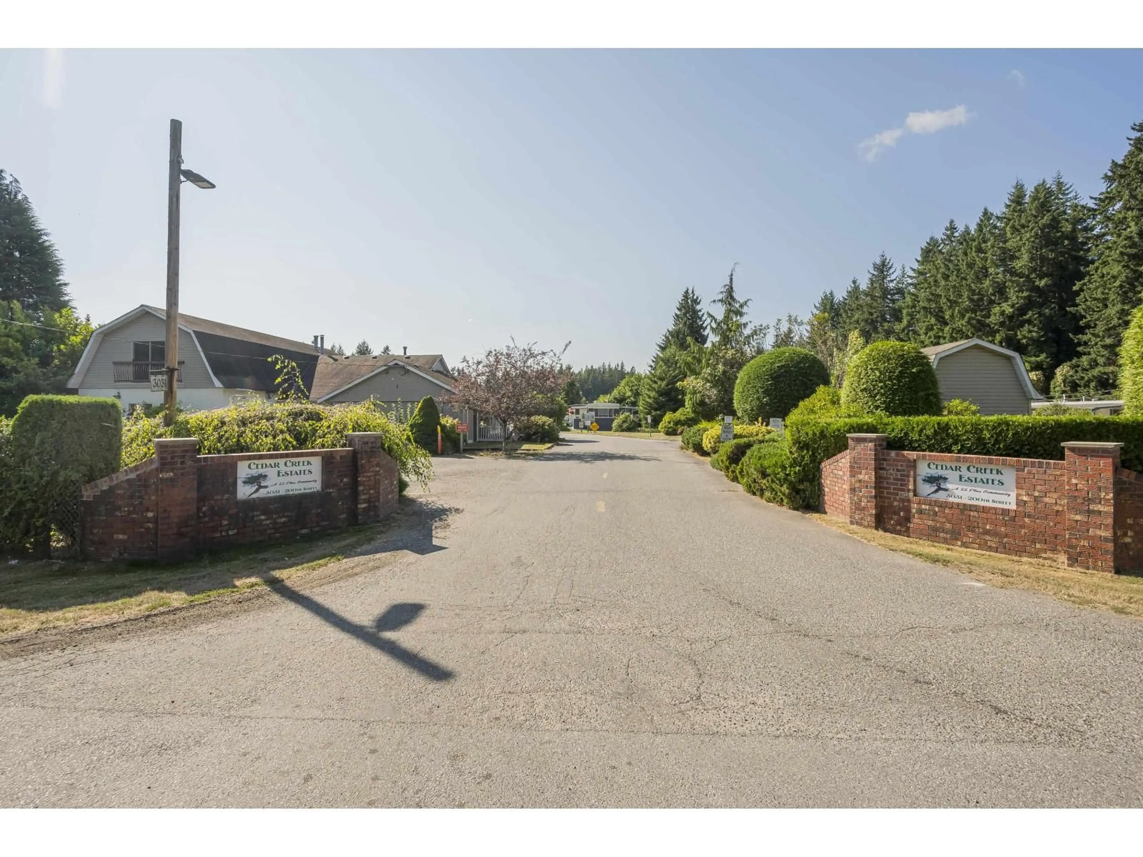 A pic from outside/outdoor area/front of a property/back of a property/a pic from drone, street for 40 - 3031 200 STREET, Langley British Columbia V2Z1N5