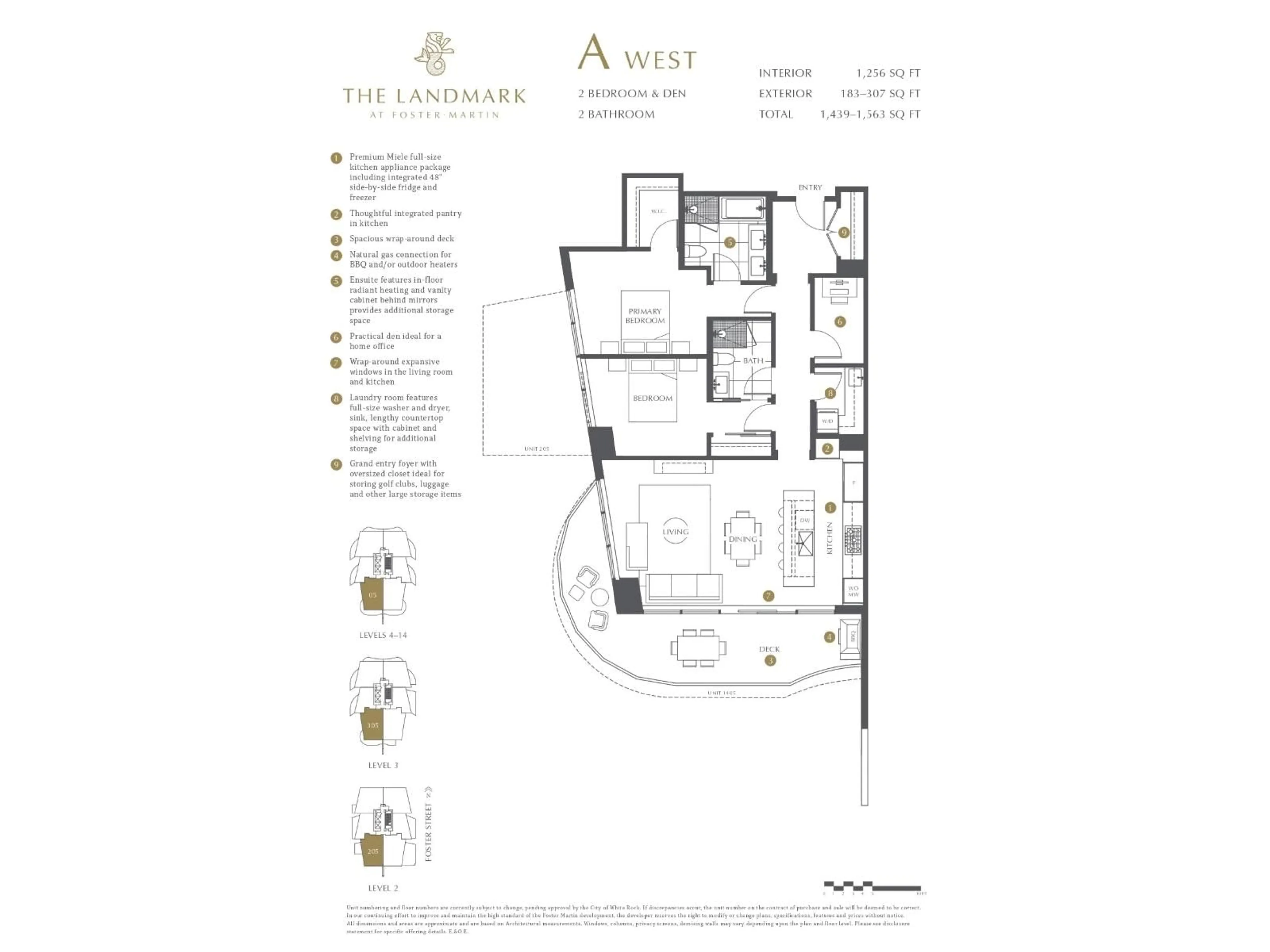 Floor plan for 1005 - 1475 FOSTER STREET, White Rock British Columbia V4B0C9