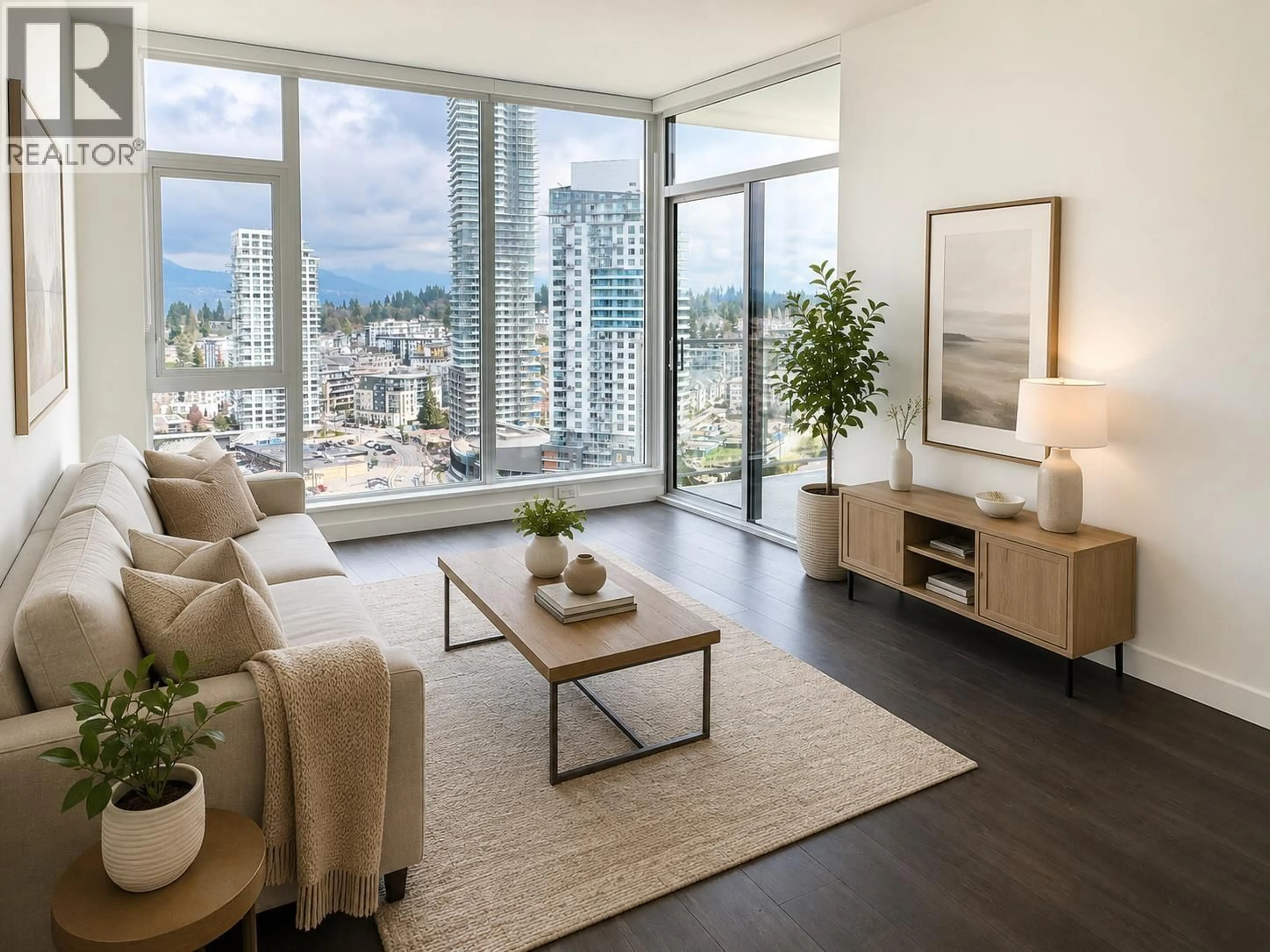 Living room with furniture, unknown for 2203 - 518 CLARKE ROAD, Coquitlam British Columbia V3J0S7