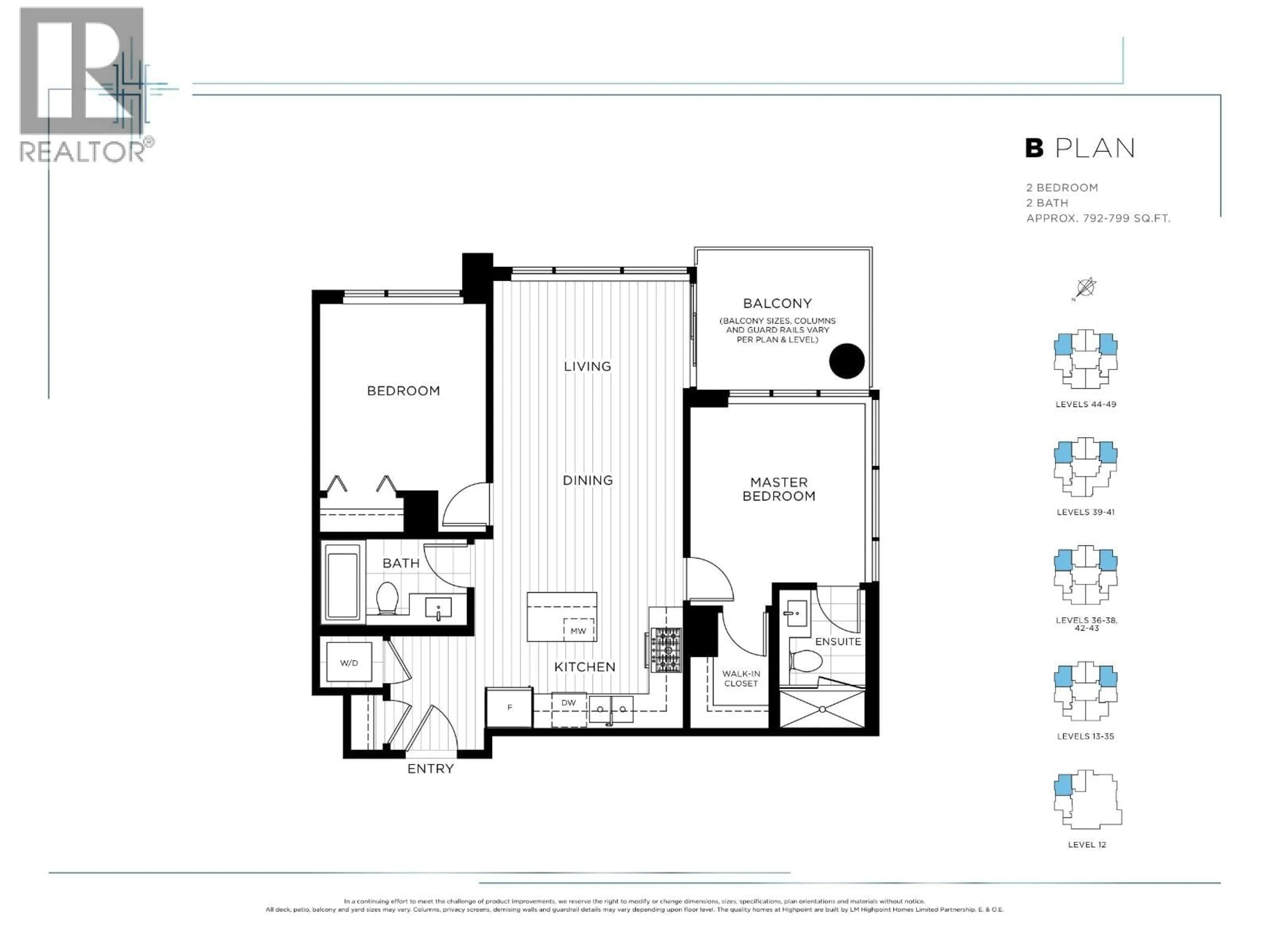 Floor plan for 2203 - 518 CLARKE ROAD, Coquitlam British Columbia V3J0S7