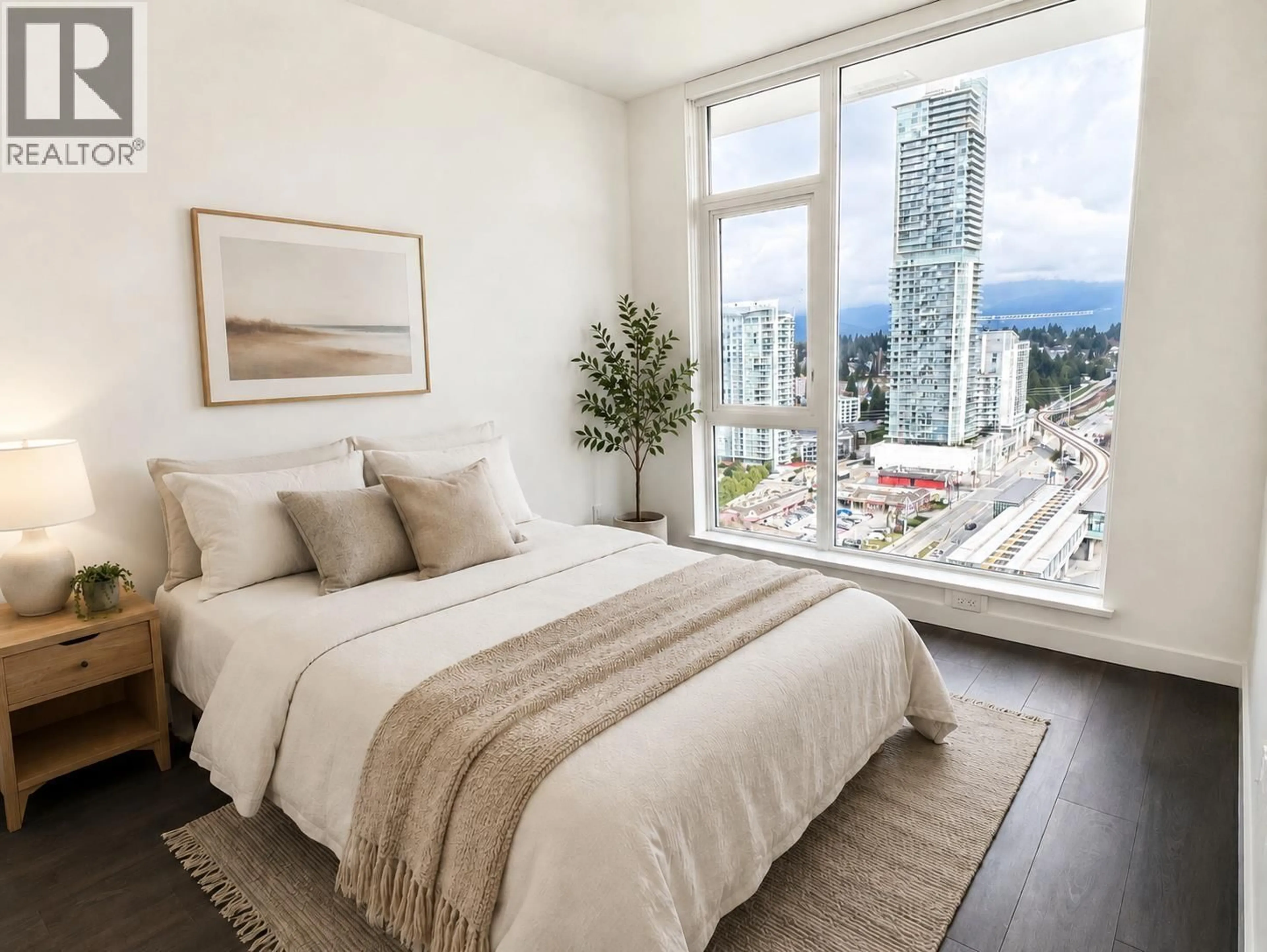 Bedroom with bed, unknown for 2203 - 518 CLARKE ROAD, Coquitlam British Columbia V3J0S7