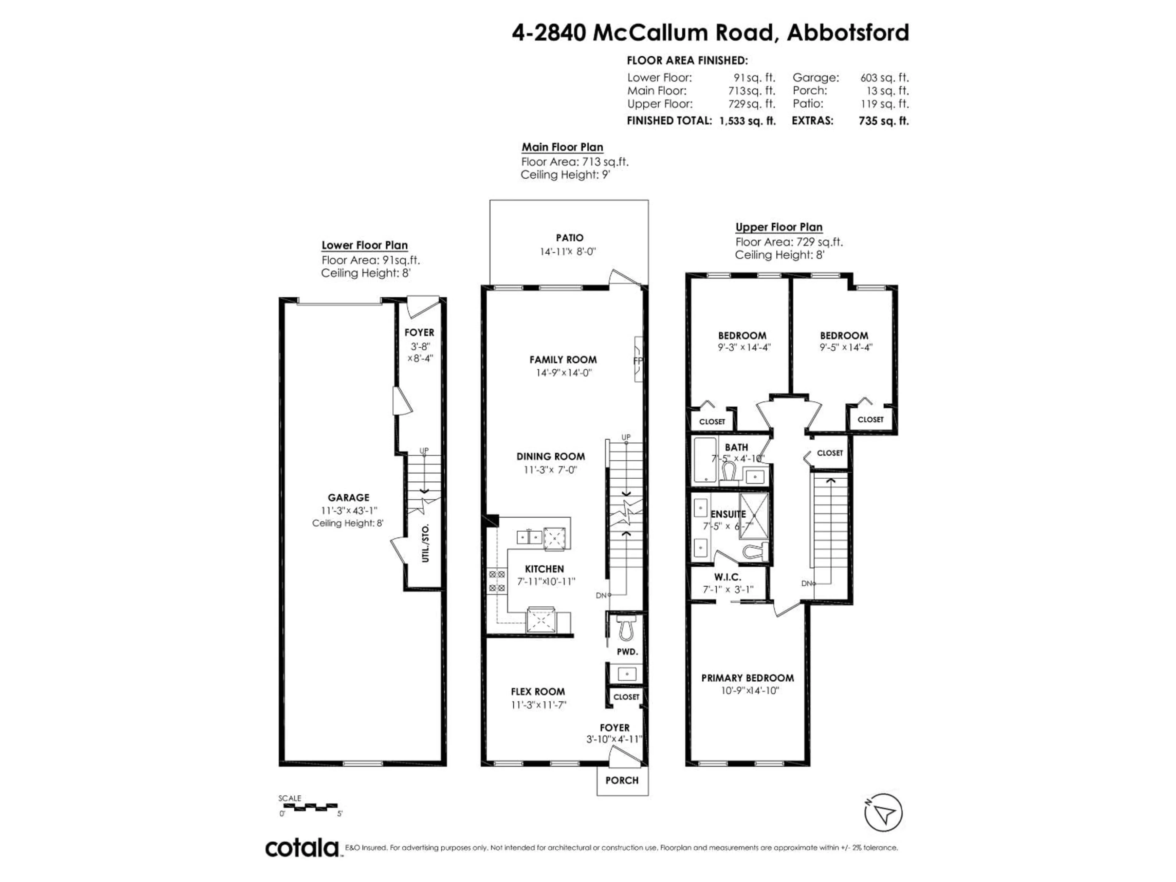 Floor plan for 4 - 2850 MCCALLUM ROAD, Abbotsford British Columbia V2S3R3