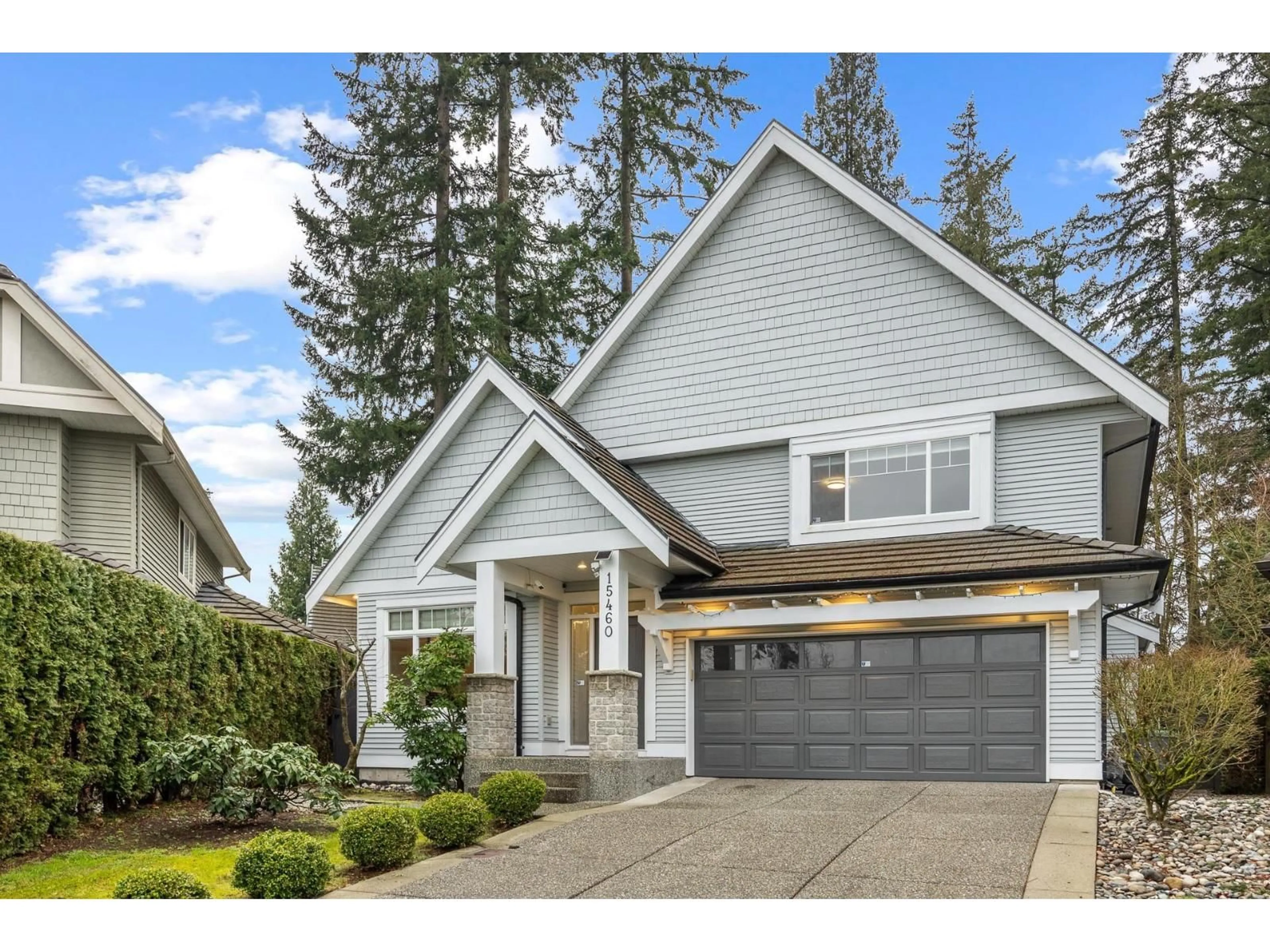 Home with vinyl exterior material, street for 15460 36A AVENUE, Surrey British Columbia V3Z0G9