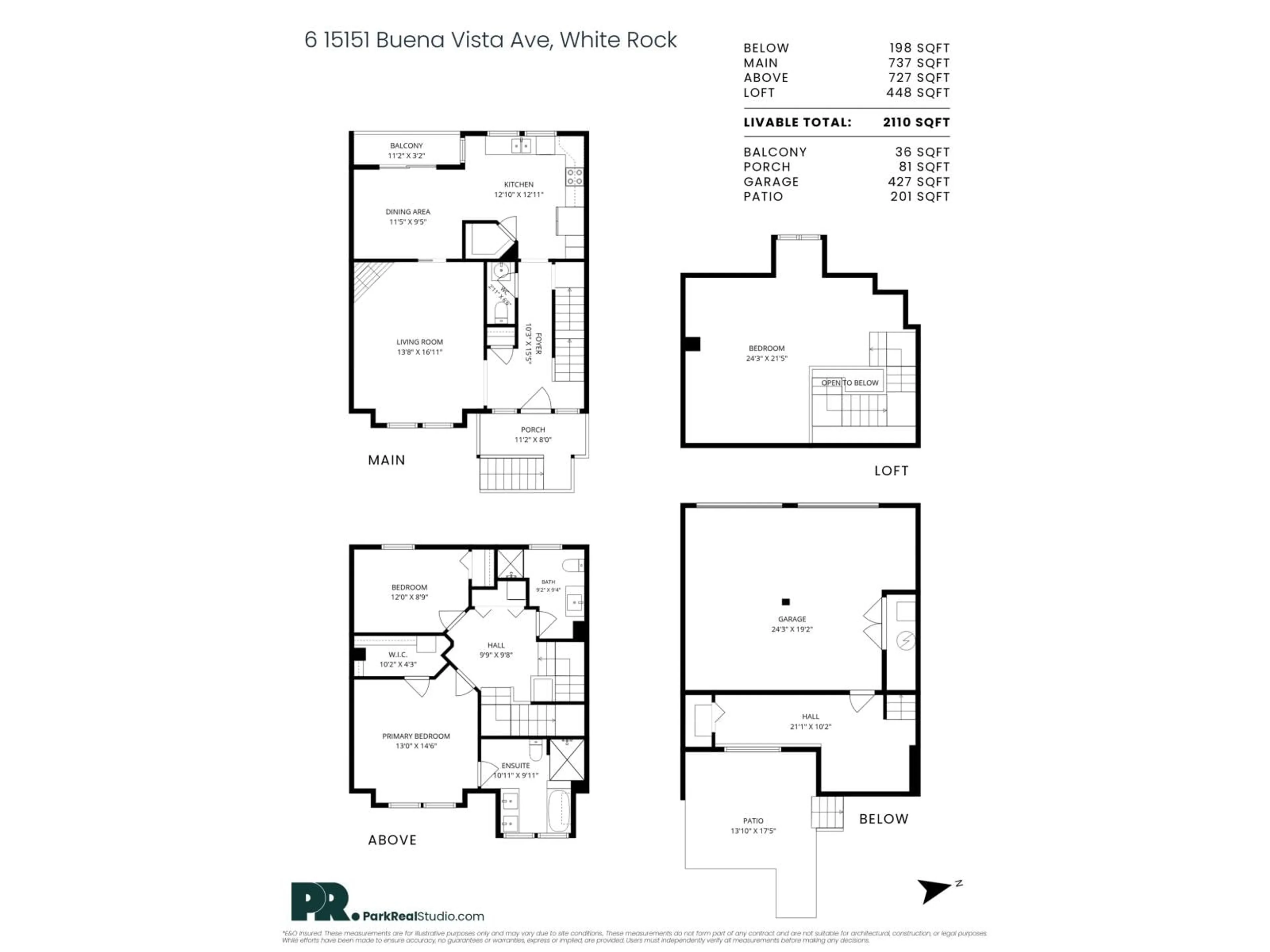 Floor plan for 6 - 15151 BUENA VISTA AVENUE, White Rock British Columbia V4B1Y2