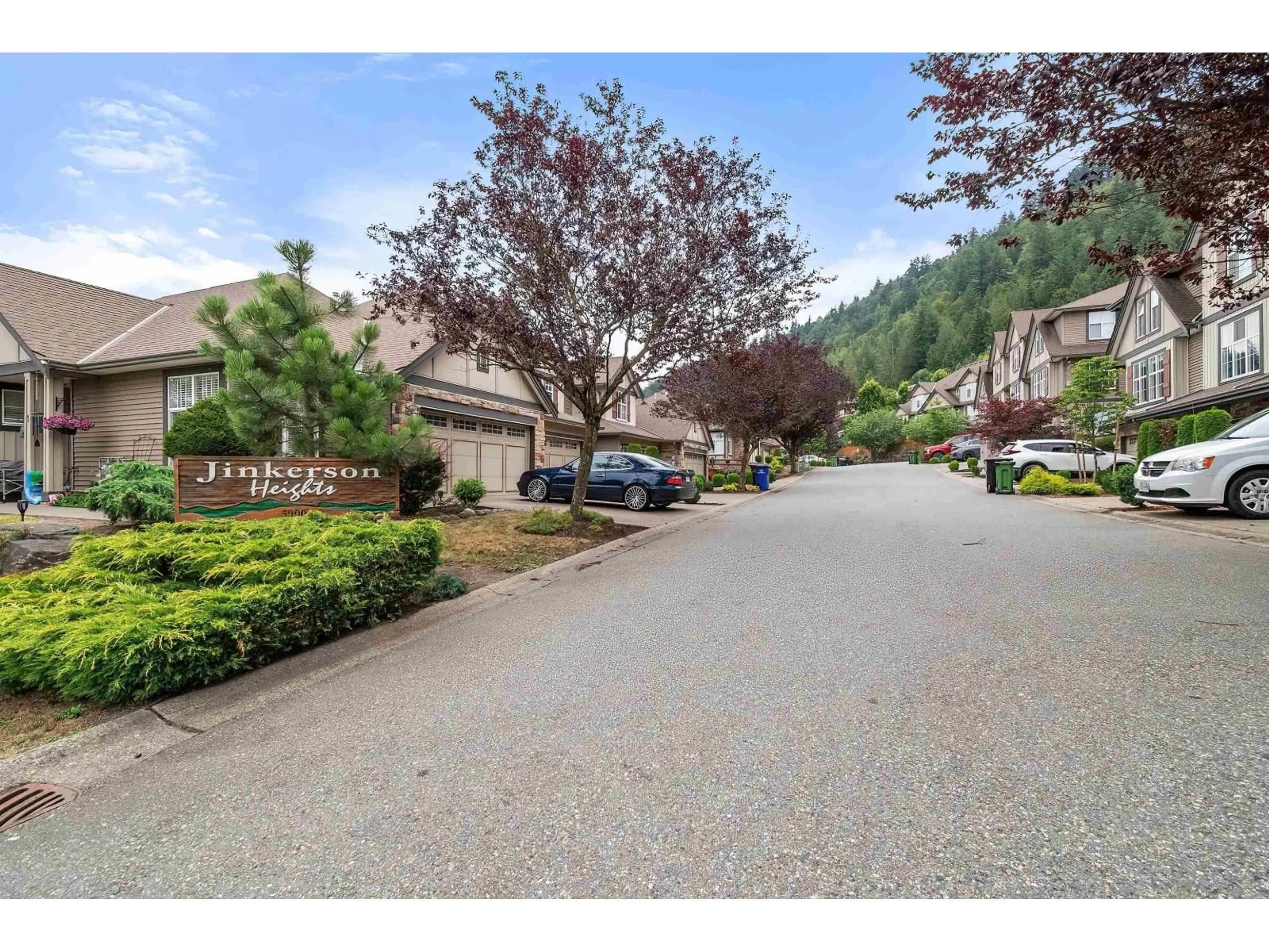 A pic from outside/outdoor area/front of a property/back of a property/a pic from drone, mountain view for 3 - 5900 JINKERSON ROAD, Chilliwack British Columbia V2R0B2