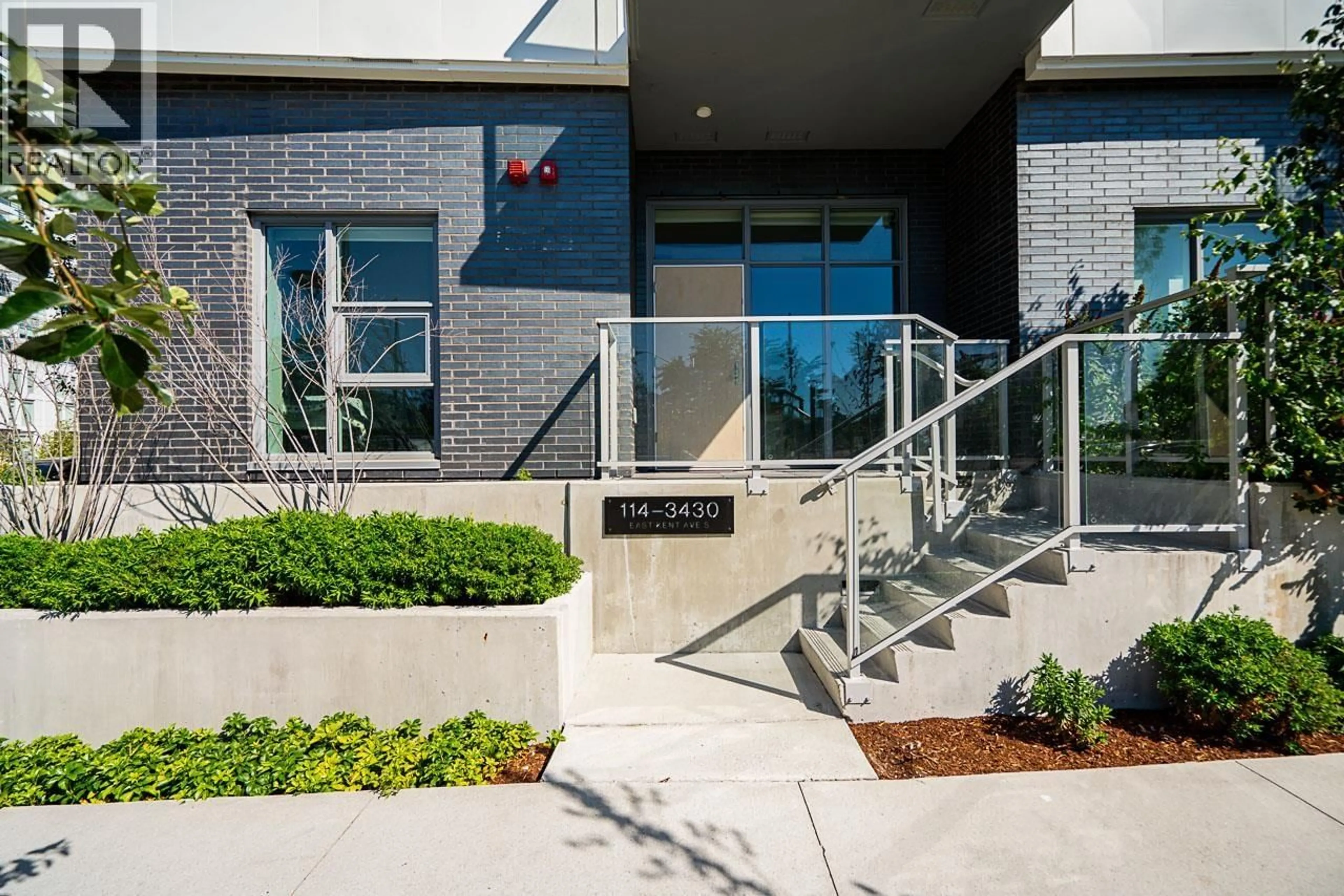 Indoor foyer for 114 - 3430 KENT AVENUE SOUTH, Vancouver British Columbia V5S0G7
