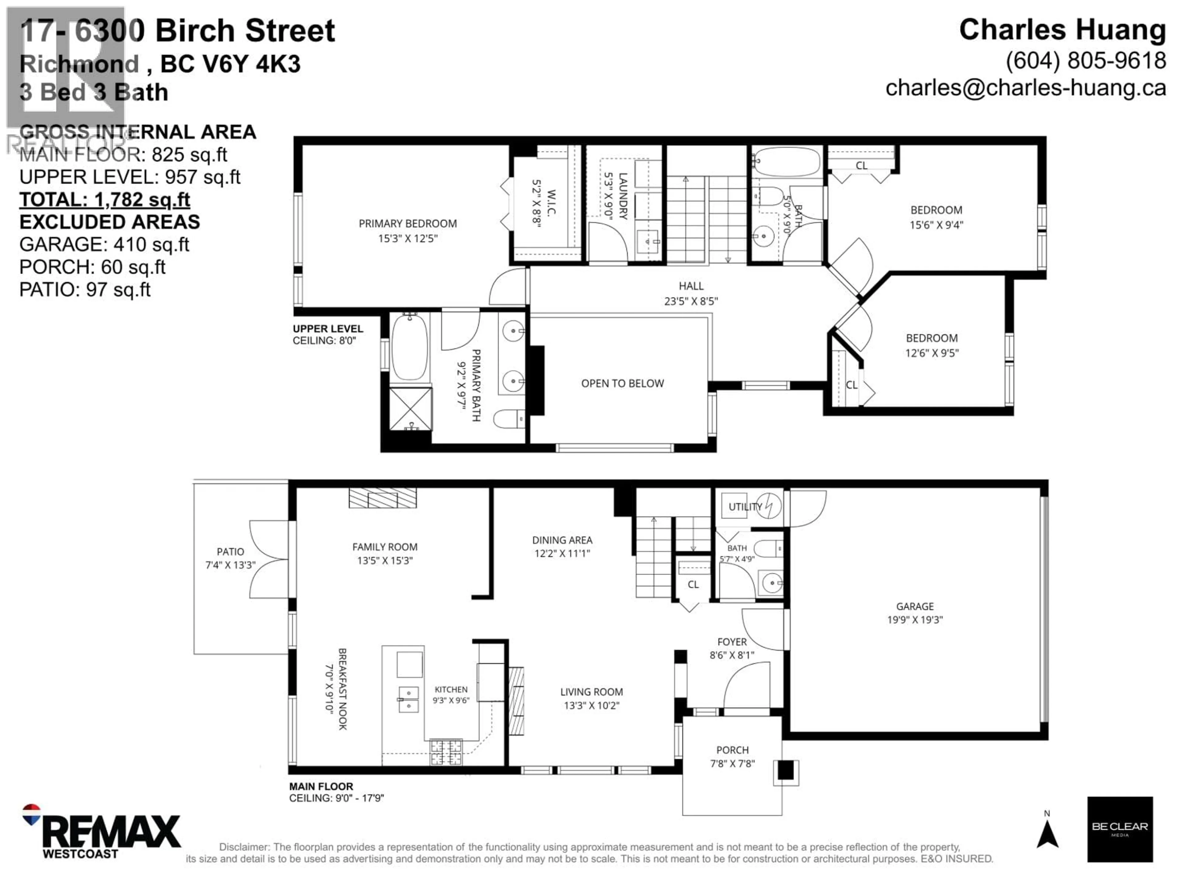 Floor plan for 17 - 6300 BIRCH STREET, Richmond British Columbia V6Y4K3
