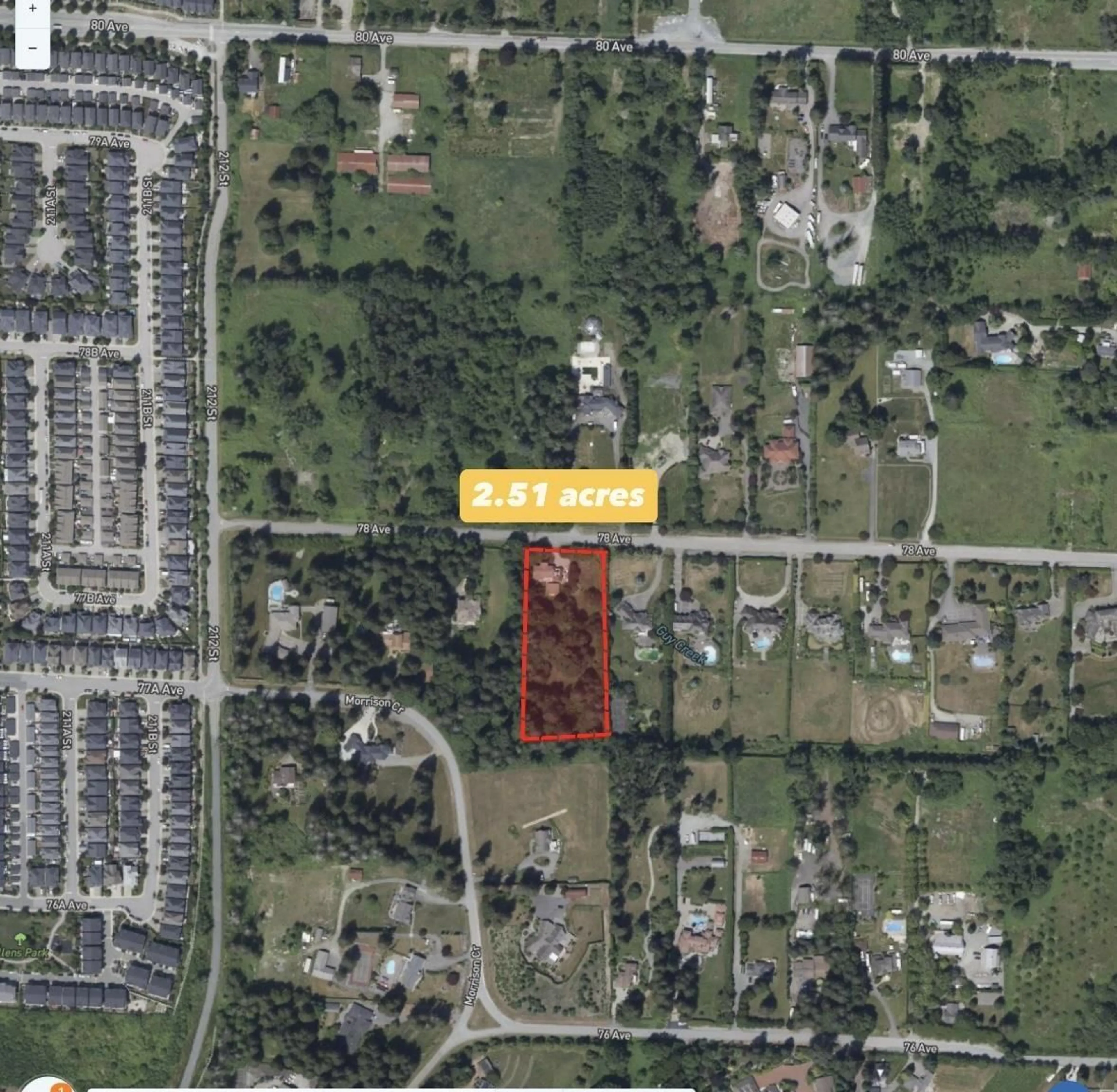 Picture of a map for 21330 78 AVENUE, Langley British Columbia V2Y2E9