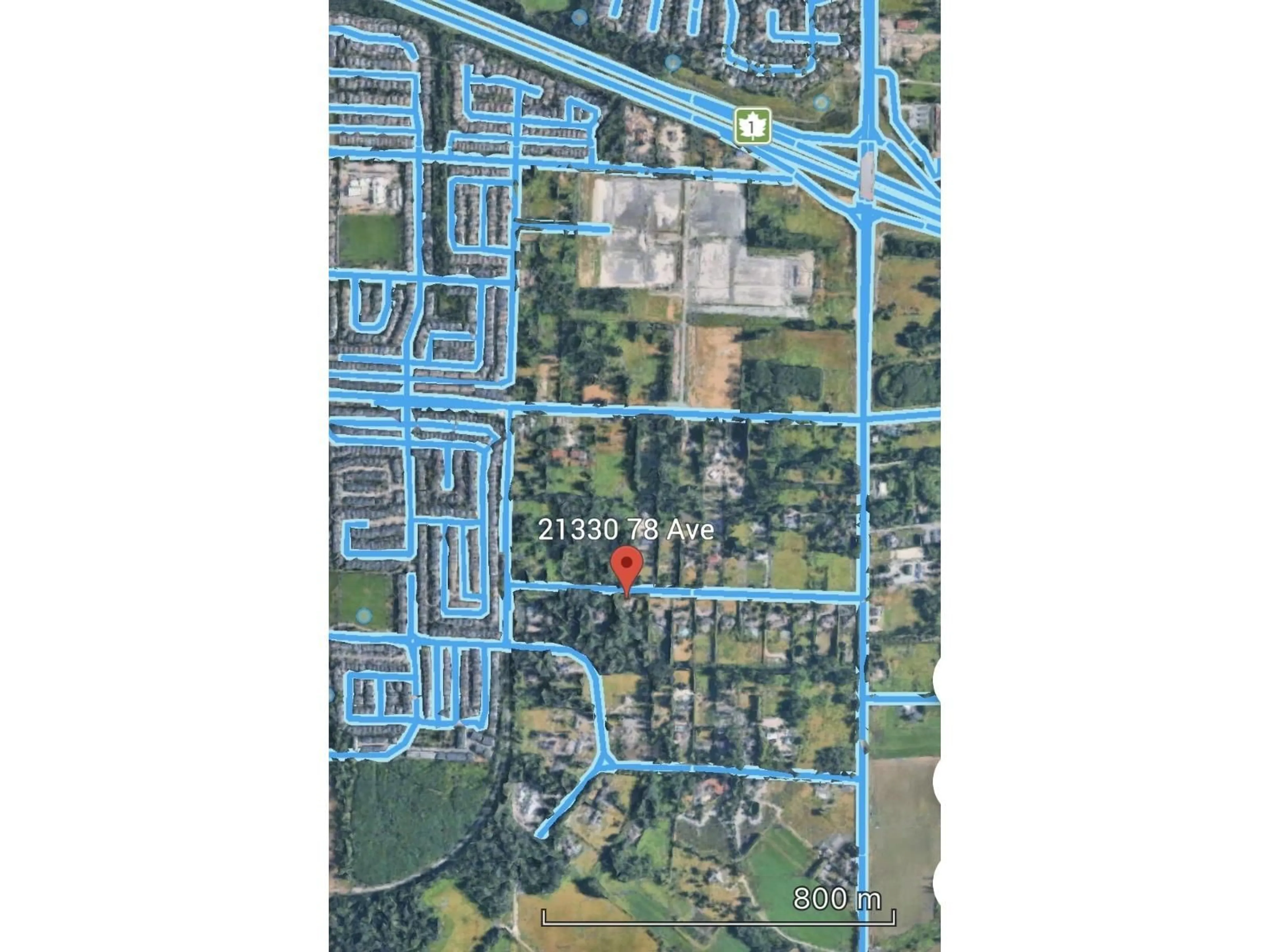 Picture of a map for 21330 78 AVENUE, Langley British Columbia V2Y2E9